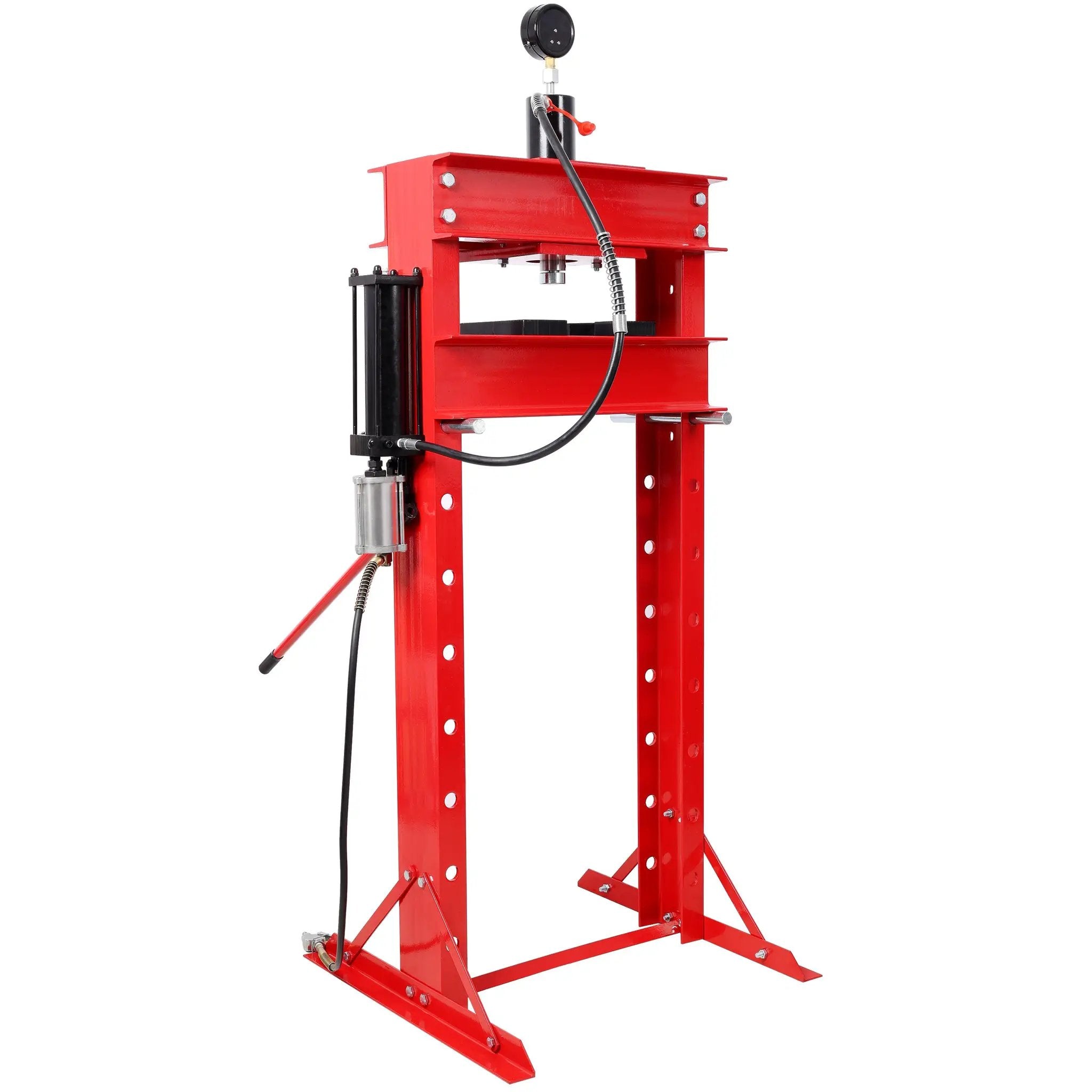 30 Ton Air Hydraulic Shop Press With Gauge, Adjustable H-Frame by HouseOfZazla