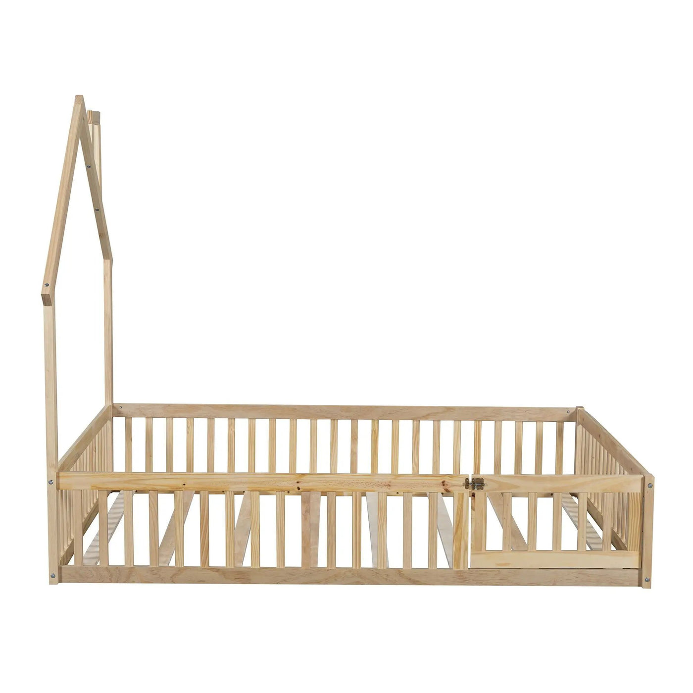 House Platform Bed With Guardrail by HouseOfZazla