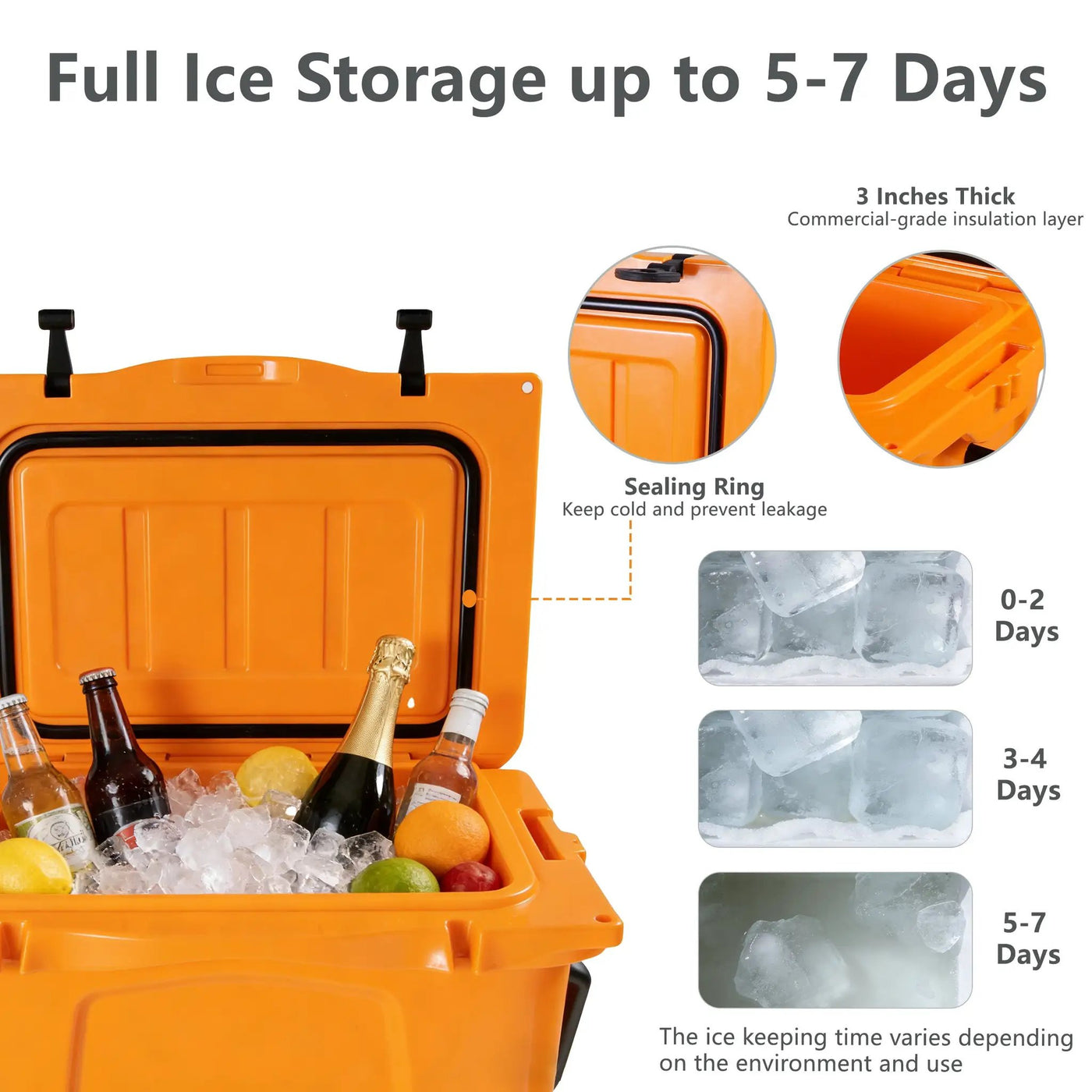 25QT Portable Cooler with Extended Ice Retention by HouseOfZazla
