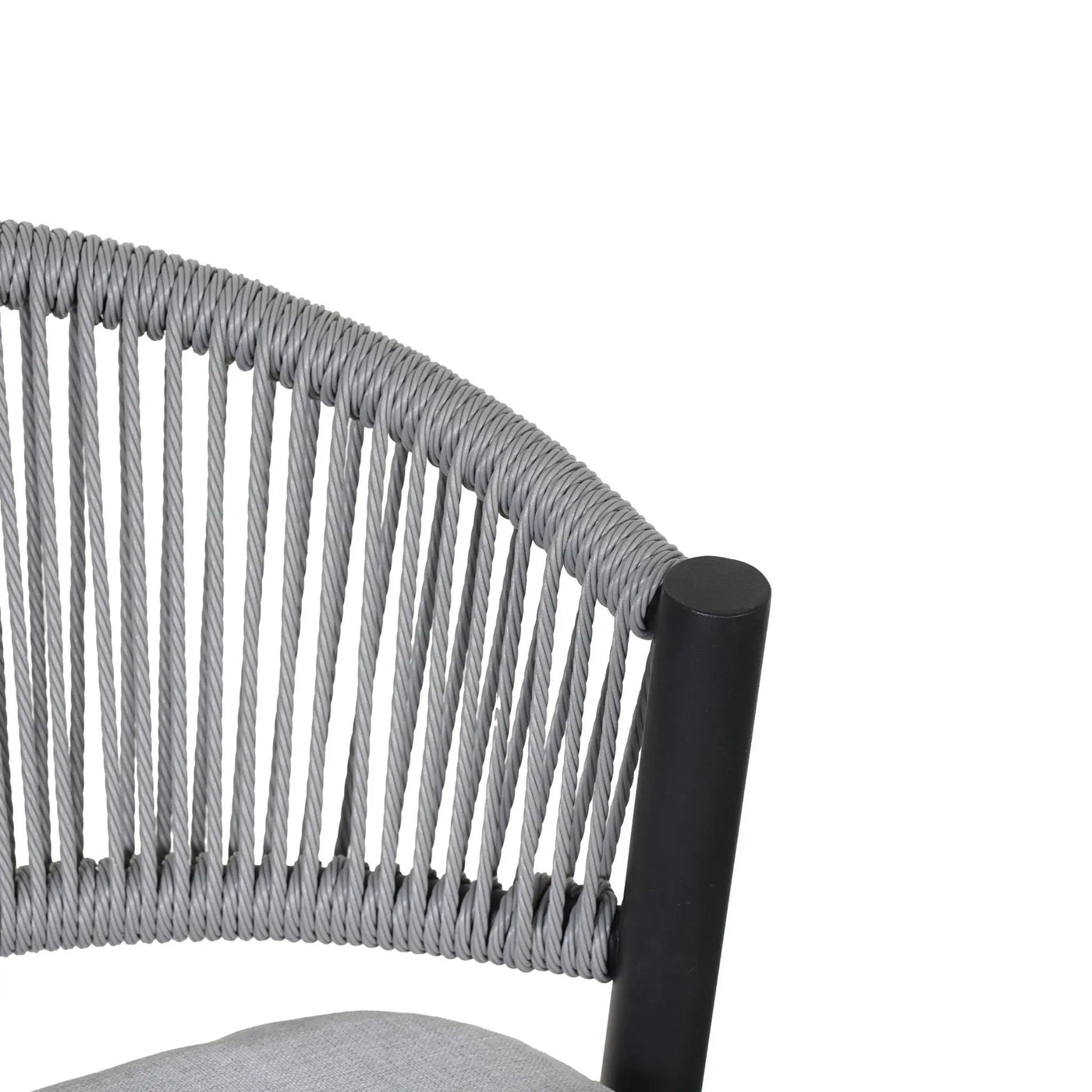 Outdoor Bar Height Metal Frame Counter Stools with Scallop-Shaped Backrest & Water-Resistant Cushions by HouseOfZazla