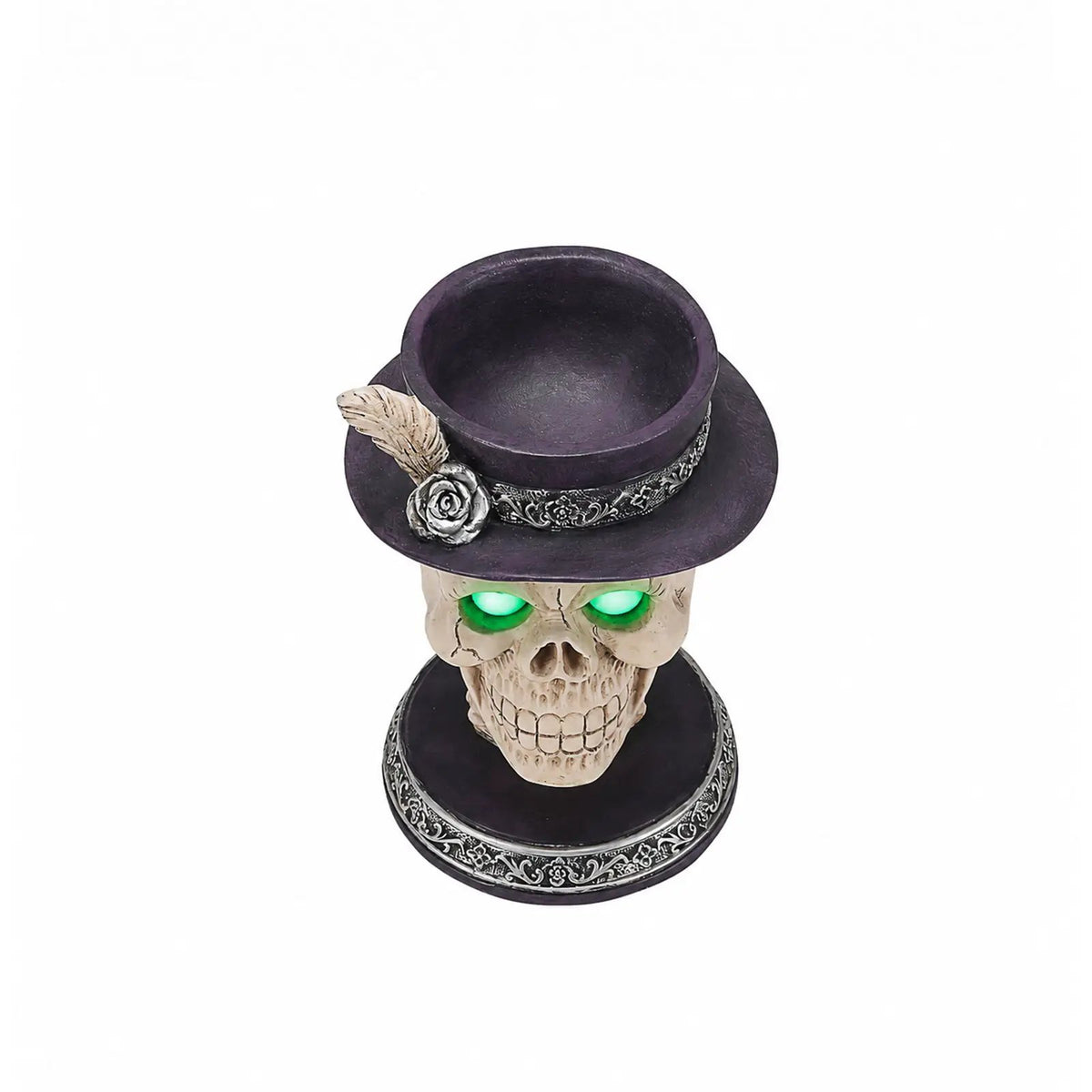 Halloween Skull Candle Holder with Glowing by HouseOfZazla