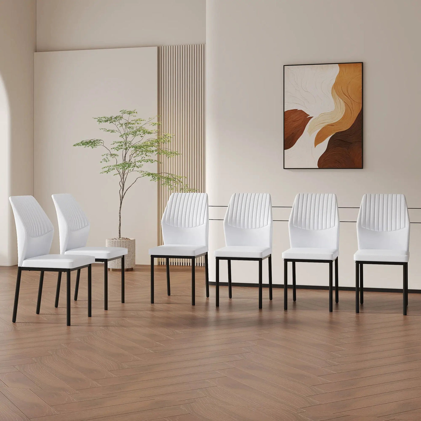 Ergonomic Simple Chair With Metal Leg by HouseOfZazla