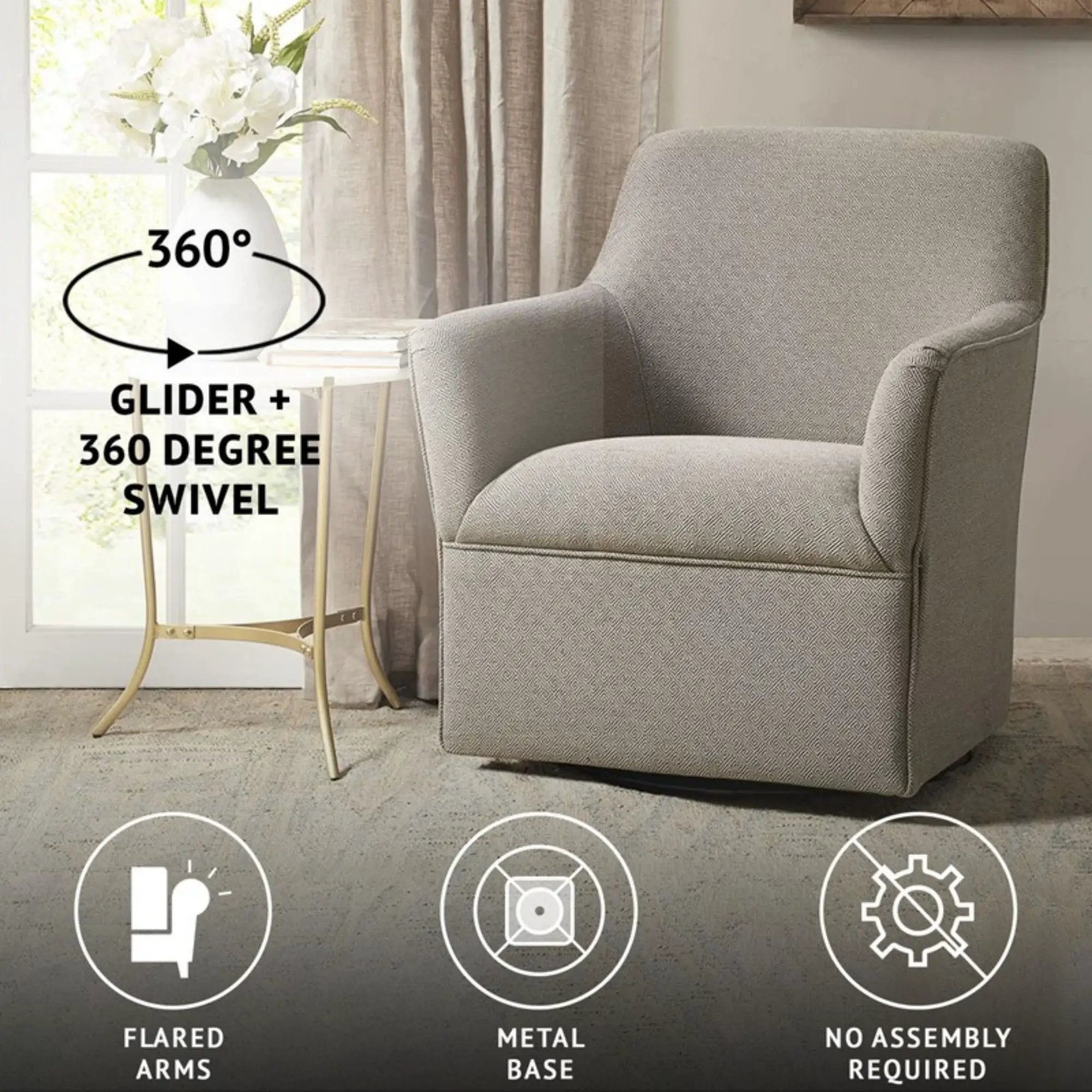 Augustine - Swivel Glider Chair by Unique Piece Furniture