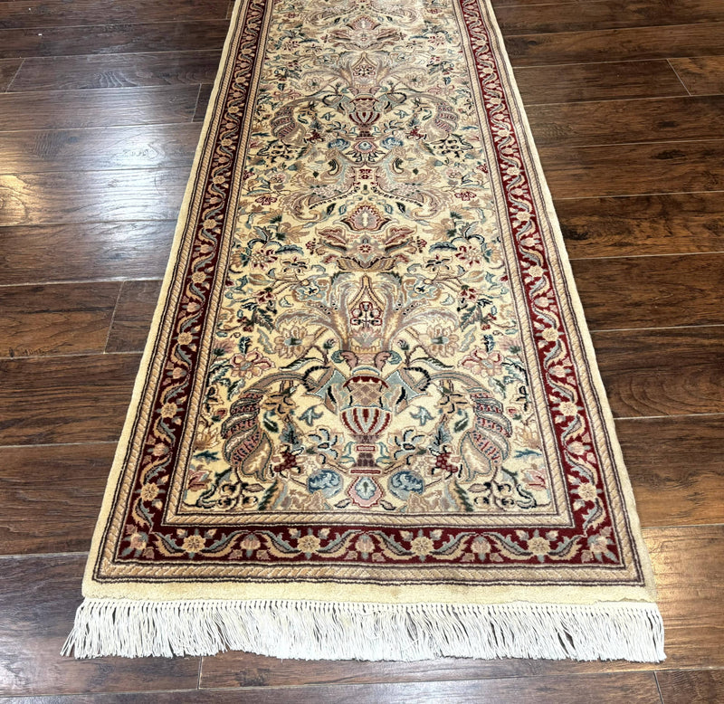 Pakistani Runner Rug 2.8 x 14, Pak Persian Hallway Rug, Cream Color by Jewel Rugs
