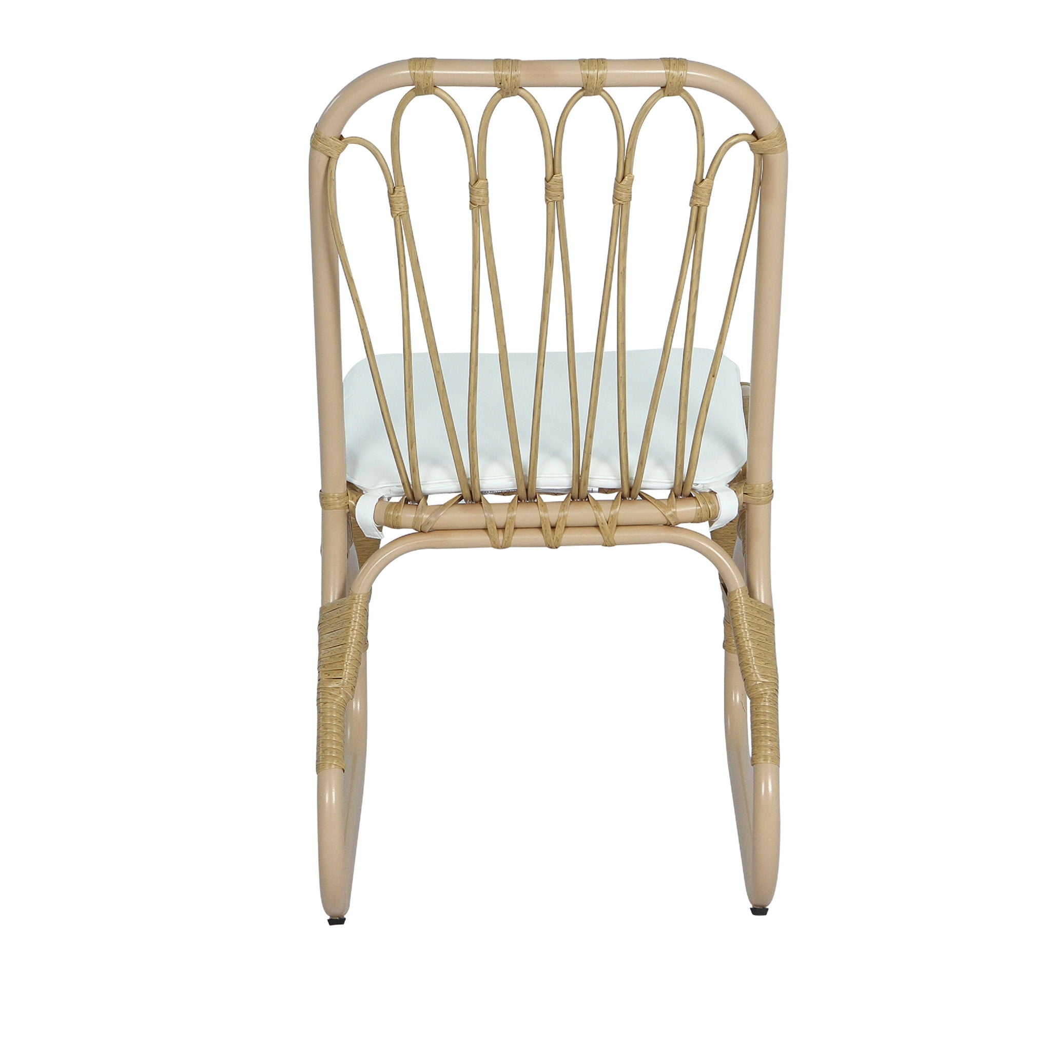 Outdoor Wicker Dining Chairs With Washable Cushions (Set of 2) by HouseOfZazla