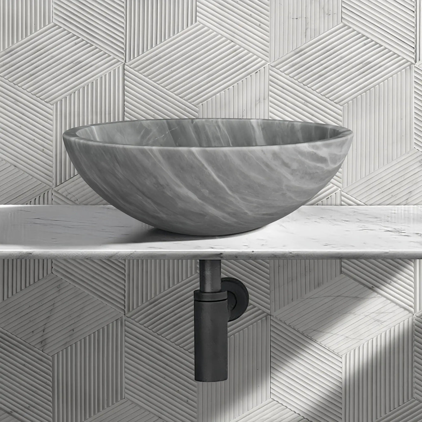 Bathroom Vessel Sink, Circular Design by HouseOfZazla