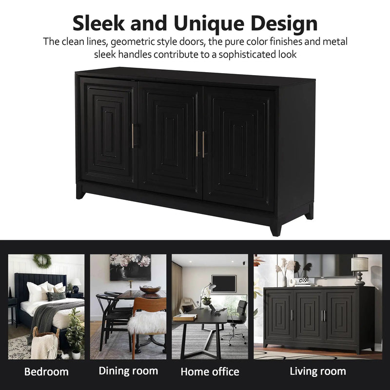 Vibe Haus TV Stand for TVs Up to 65 Inches by HouseOfZazla
