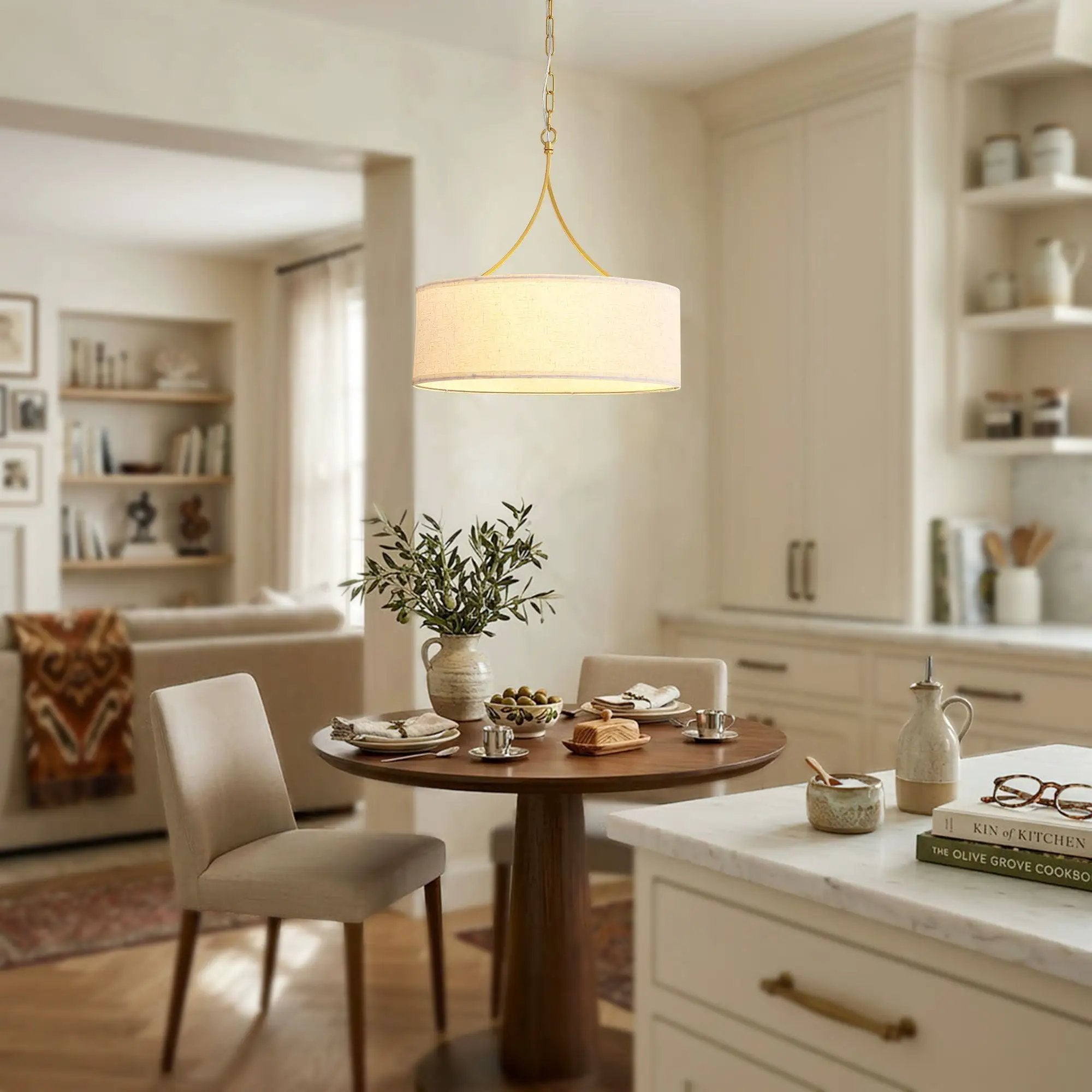 3 Light Drum Pendant Light by HouseOfZazla