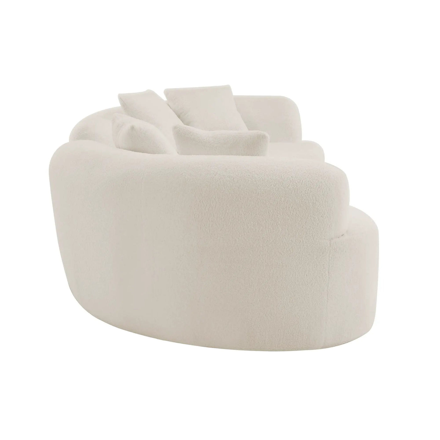 Curved 4 Seater Full Compression Sponge Sofa by HouseOfZazla