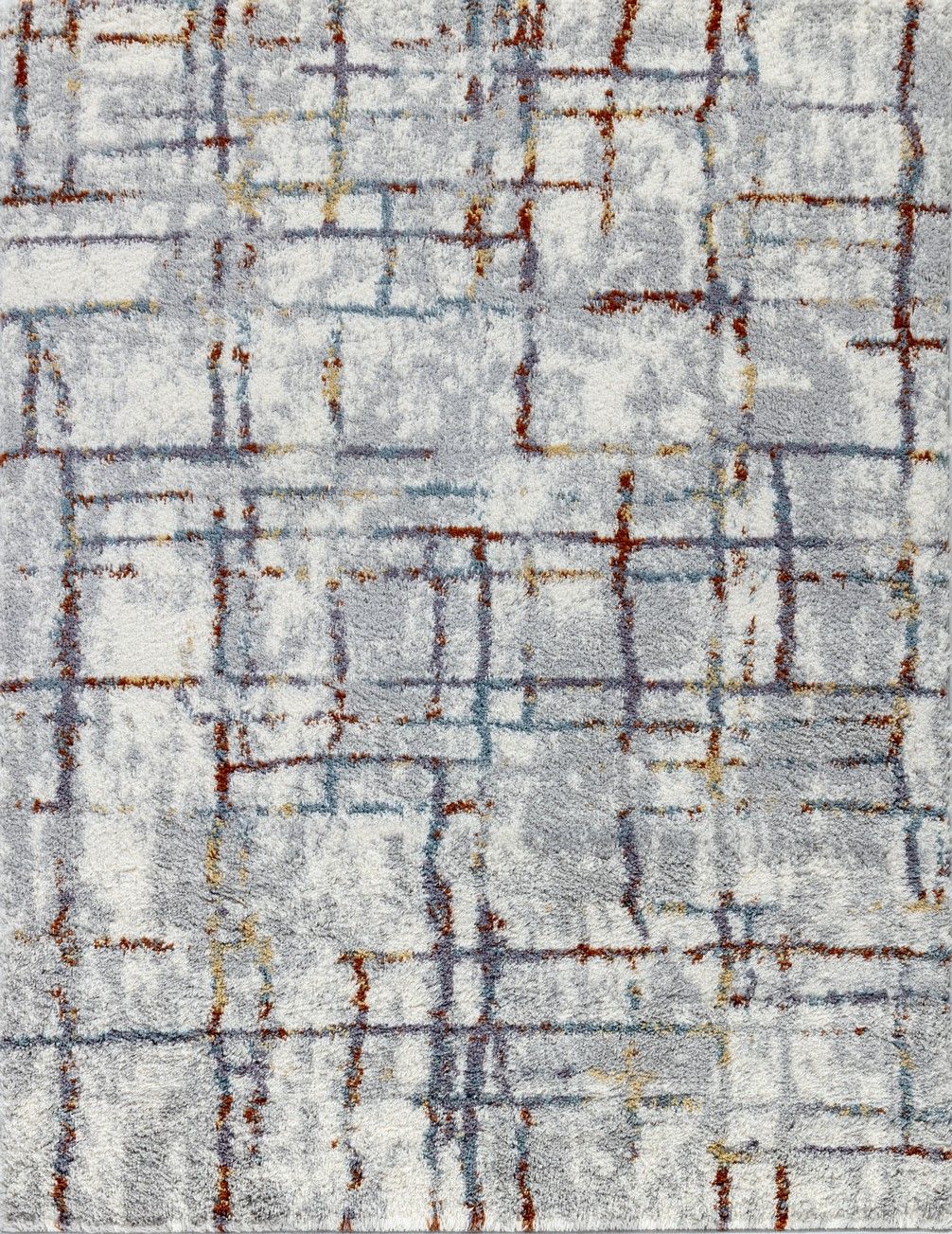 Loft Shag - 7'10" X 9'10" Shaggy Area Rug - Multi by HouseOfZazla
