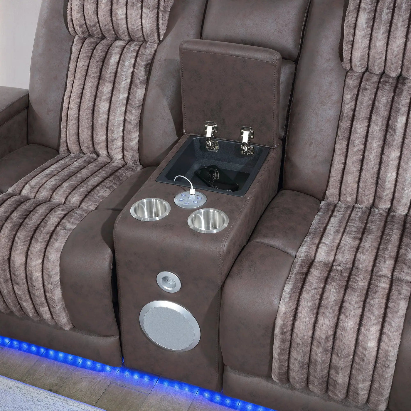 Duran - Power Reclining Loveseat With Power Headrest by HouseOfZazla