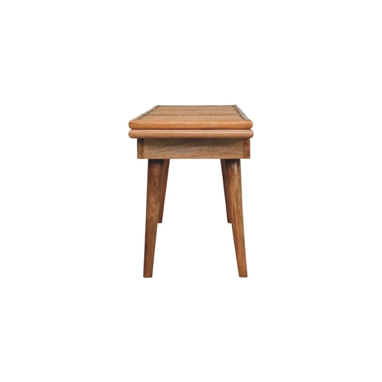 Larissa - Triple Accent Cane Bench - Beige by HouseOfZazla