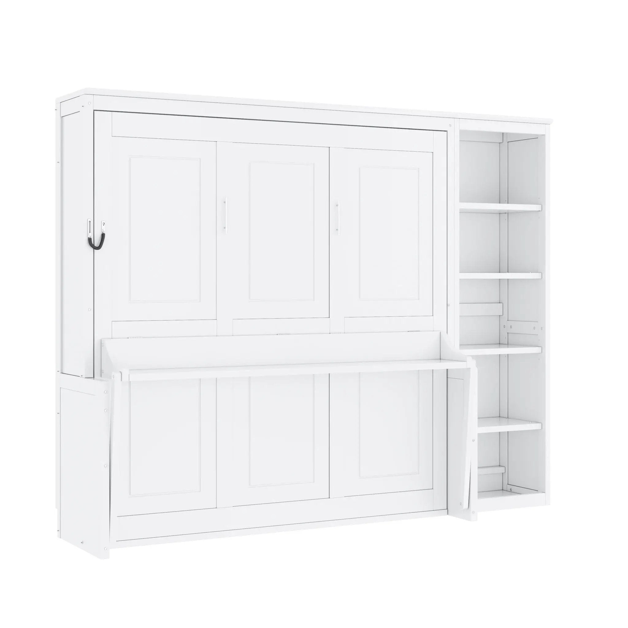 Sturdy Murphy Bed With Desk And Bookshelf by HouseOfZazla