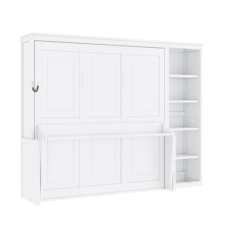 Sturdy Murphy Bed With Desk And Bookshelf by HouseOfZazla