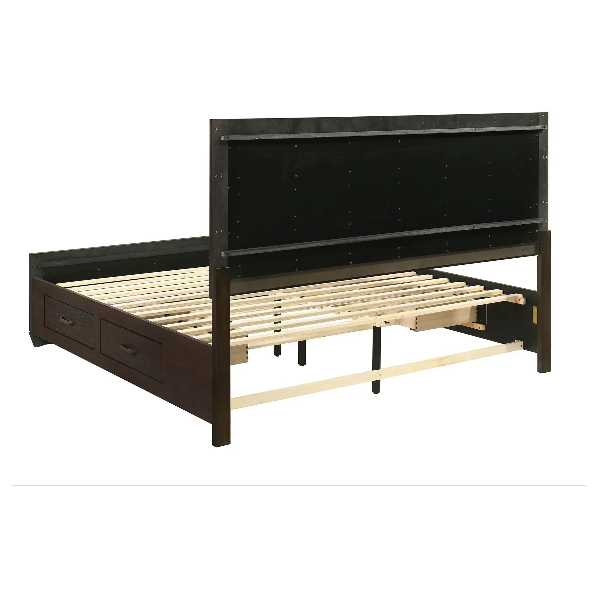 Kauffman 5-piece Eastern King Bedroom Set Dark Cocoa by Unique Piece Furniture
