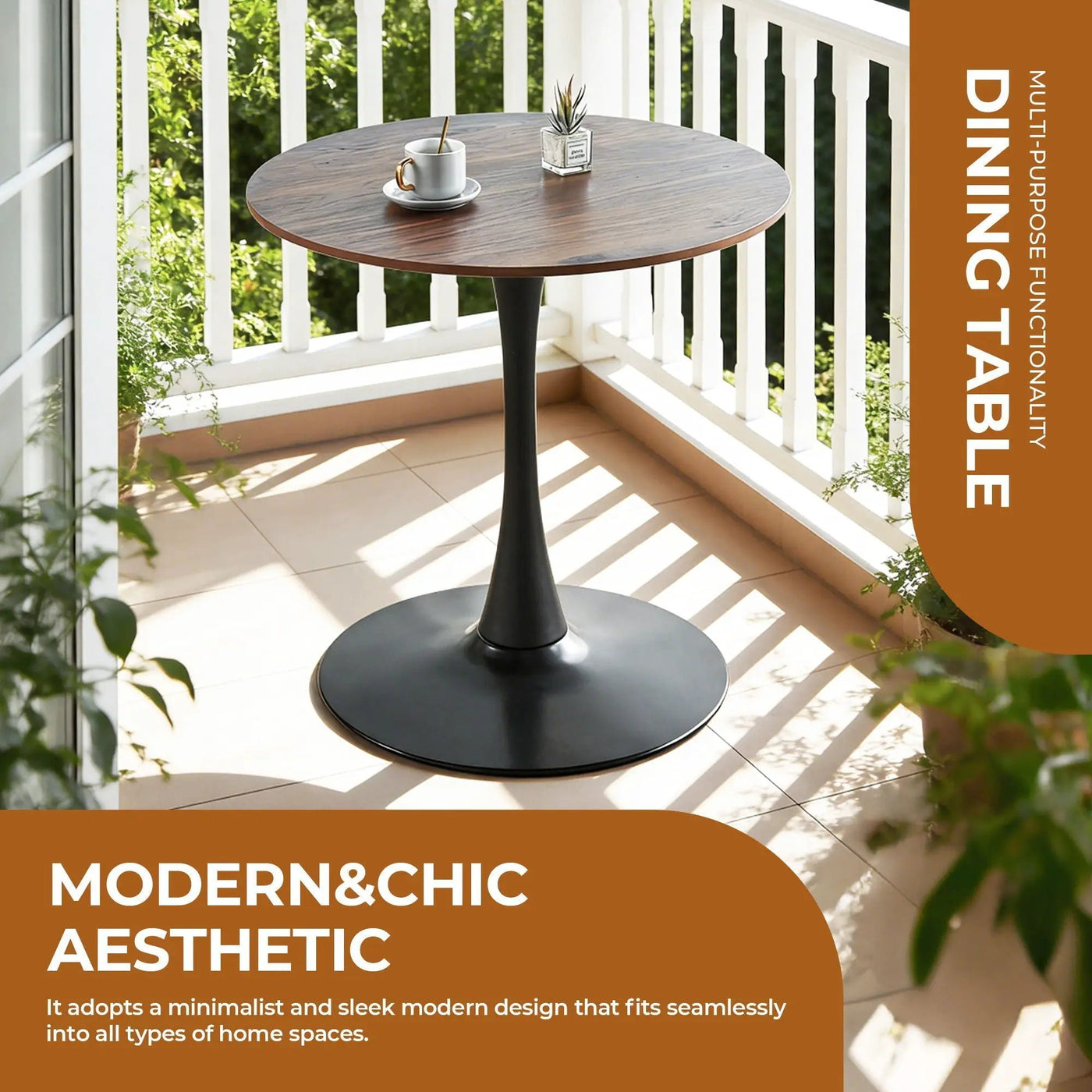 Mid-Century Tulip Table With Round Top and Pedestal Base by HouseOfZazla