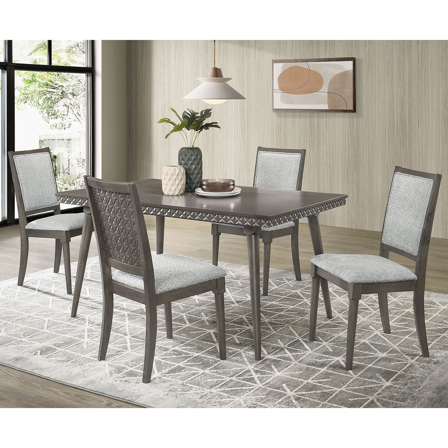 Perkins - Upholstered Dining Side Chair (Set of 2) - Dark Brown by HouseOfZazla