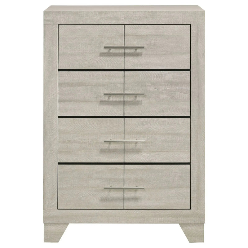 Trenton 4-drawer Bedroom Chest of Drawers Rustic Cream by Unique Piece Furniture