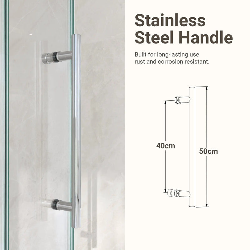 44"-48"W x 76"H Frameless Single Sliding Shower Door by HouseOfZazla