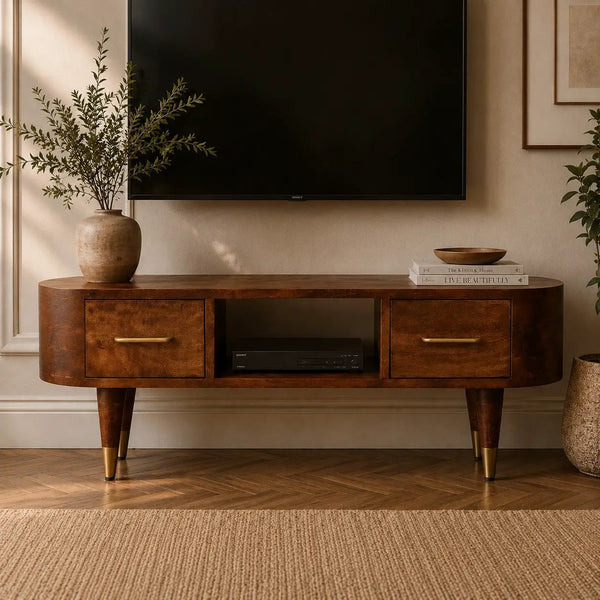 Solid Wood Valenza Media Unit