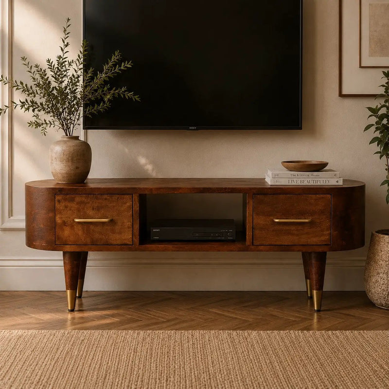 Solid Wood Valenza Media Unit by HouseOfZazla