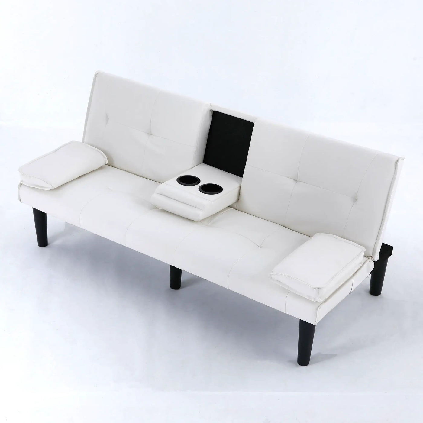 Sofa Bed With Foldable Design And Cup Holder by HouseOfZazla