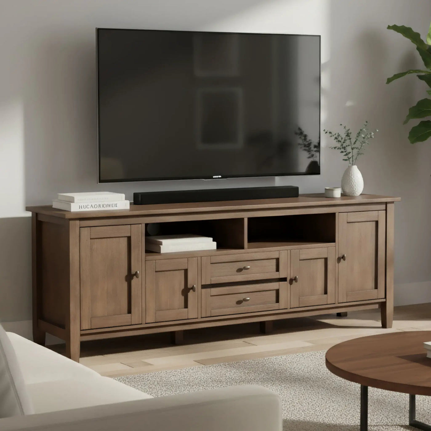Warm Shaker - Handcrafted TV Media Stand by HouseOfZazla