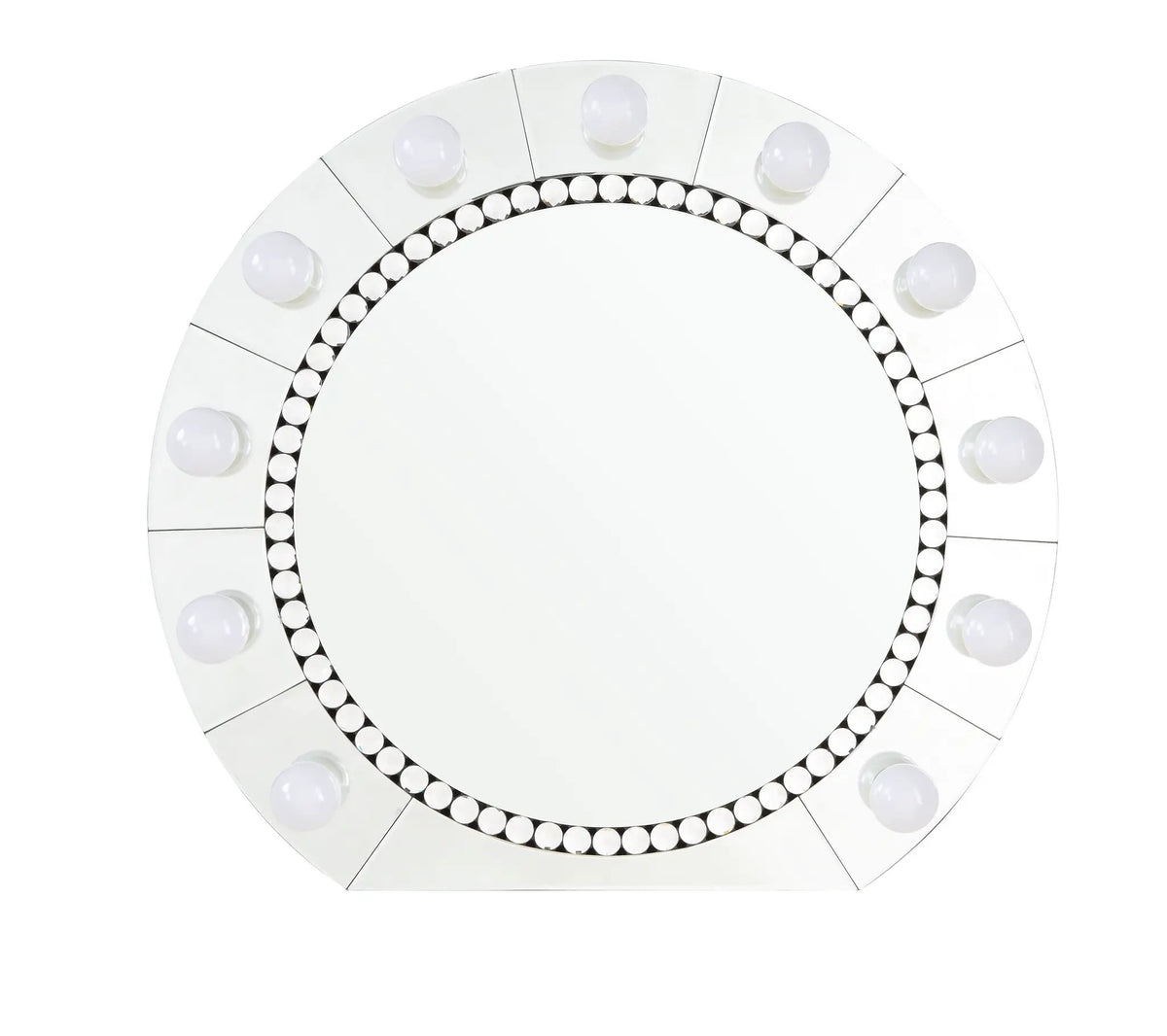 Farai Glam Mirrored & Faux Crystal Diamonds Wall Décor Mirror by HouseOfZazla