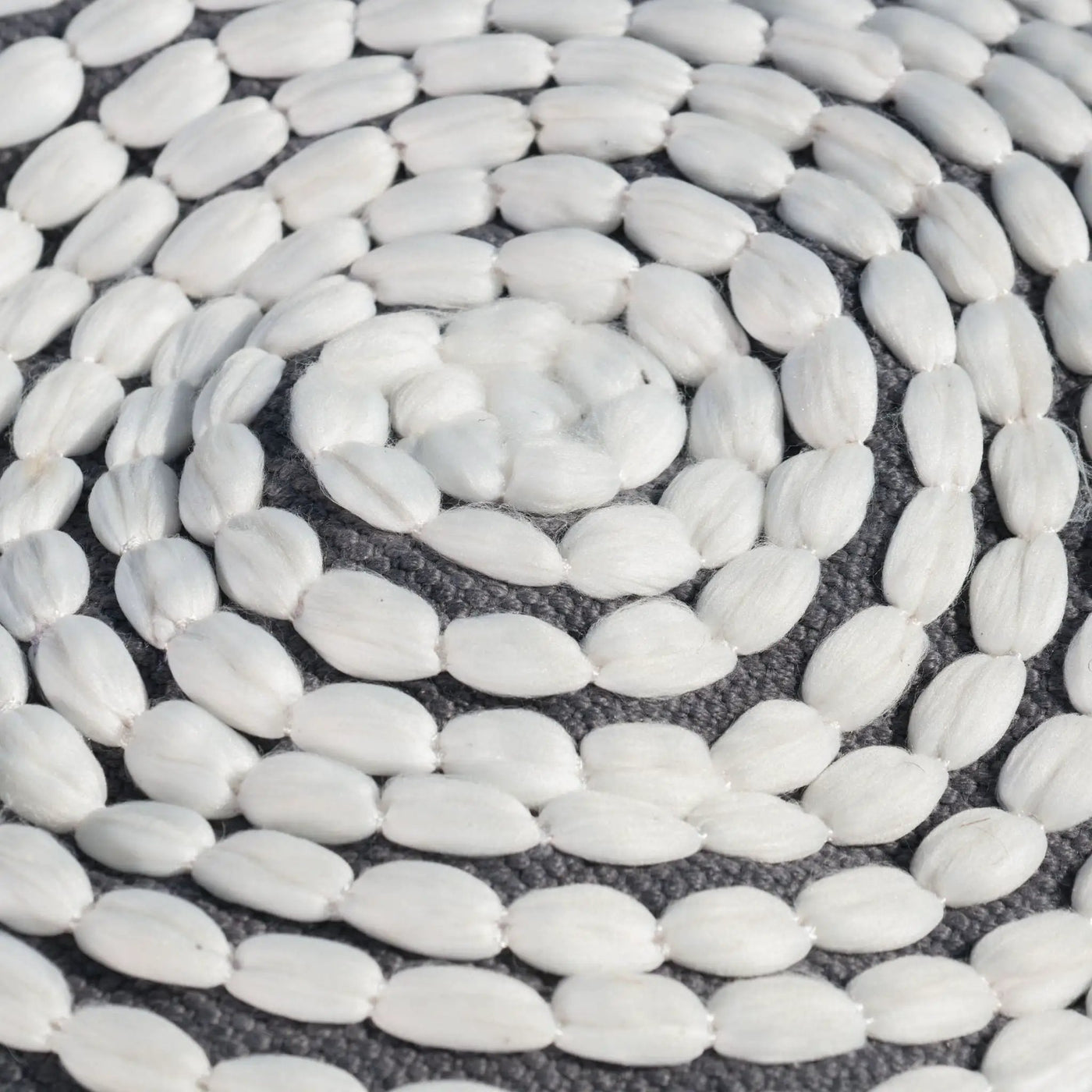 River Handcrafted Cylindrical Pouf in Water Resistant Fabric by HouseOfZazla