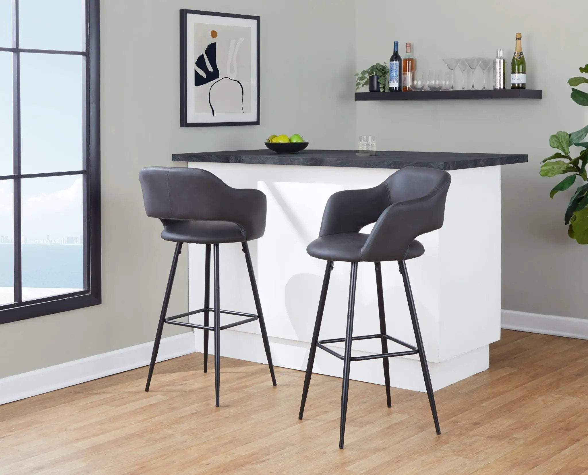 Margarite - Contemporary Barstool (Set of 2) by Unique Piece Furniture