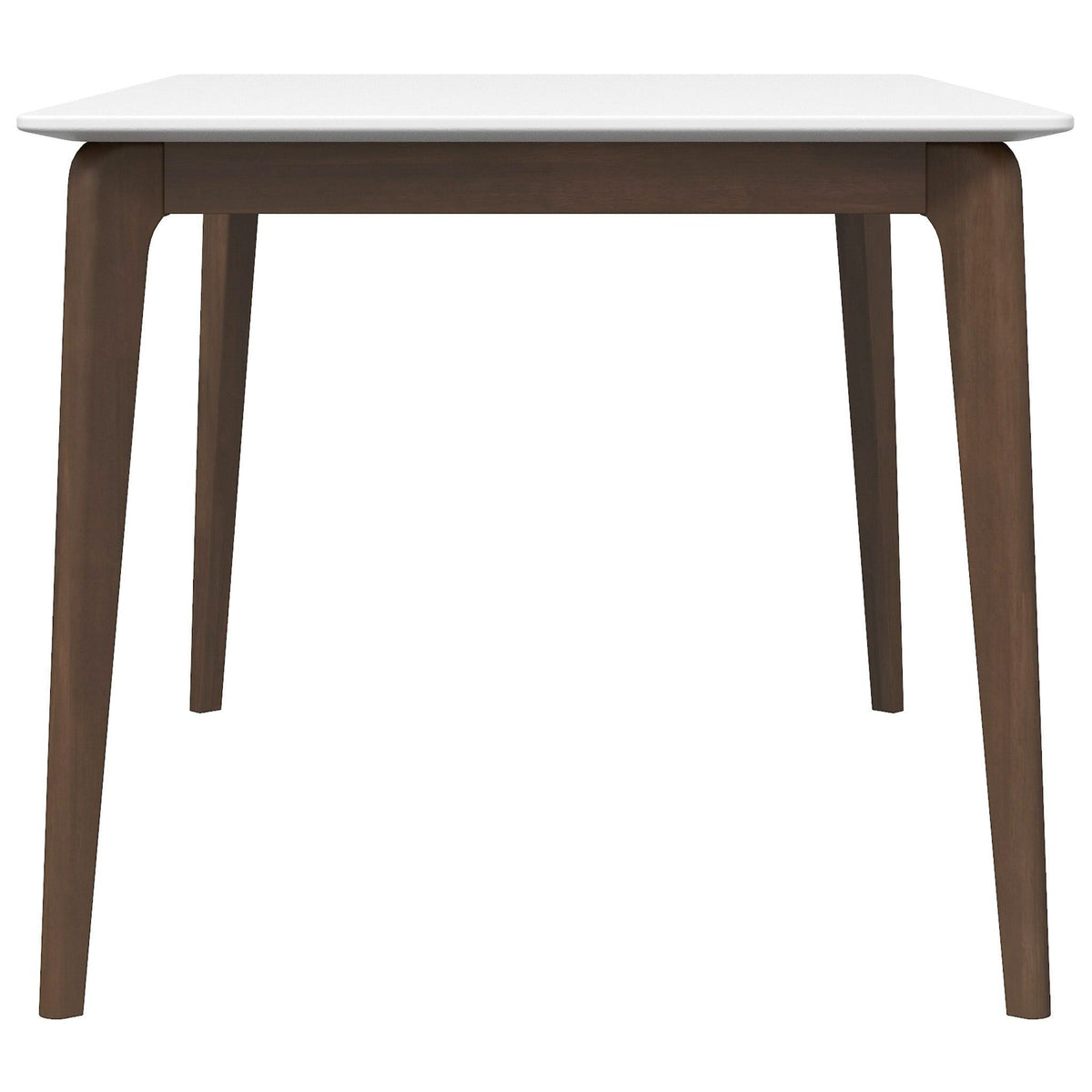 Rectangular Modern Dining Table with Solid Wood Construction – Dark Brown or White, photo 22 of 40