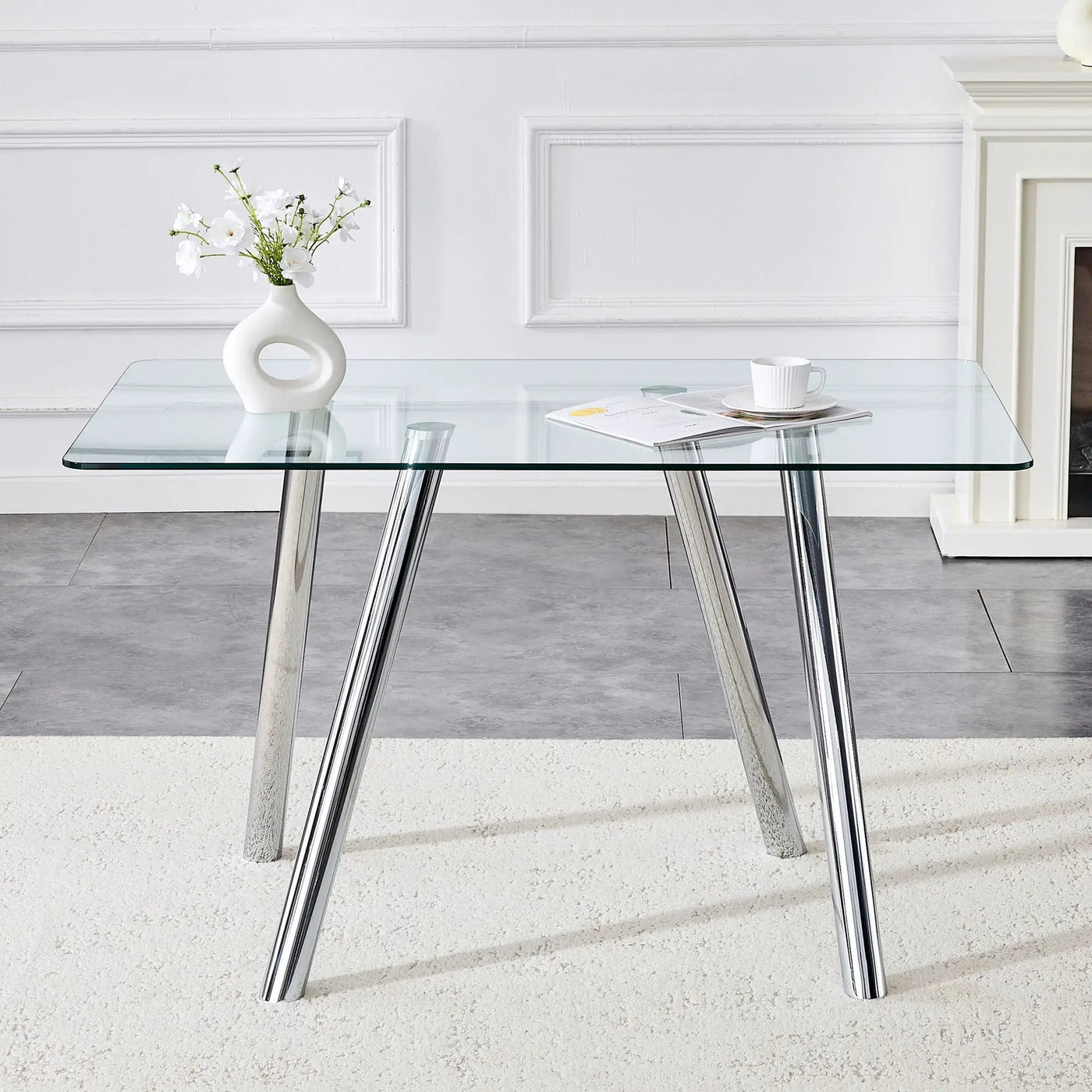 Dining Table With Transparent Surface by HouseOfZazla