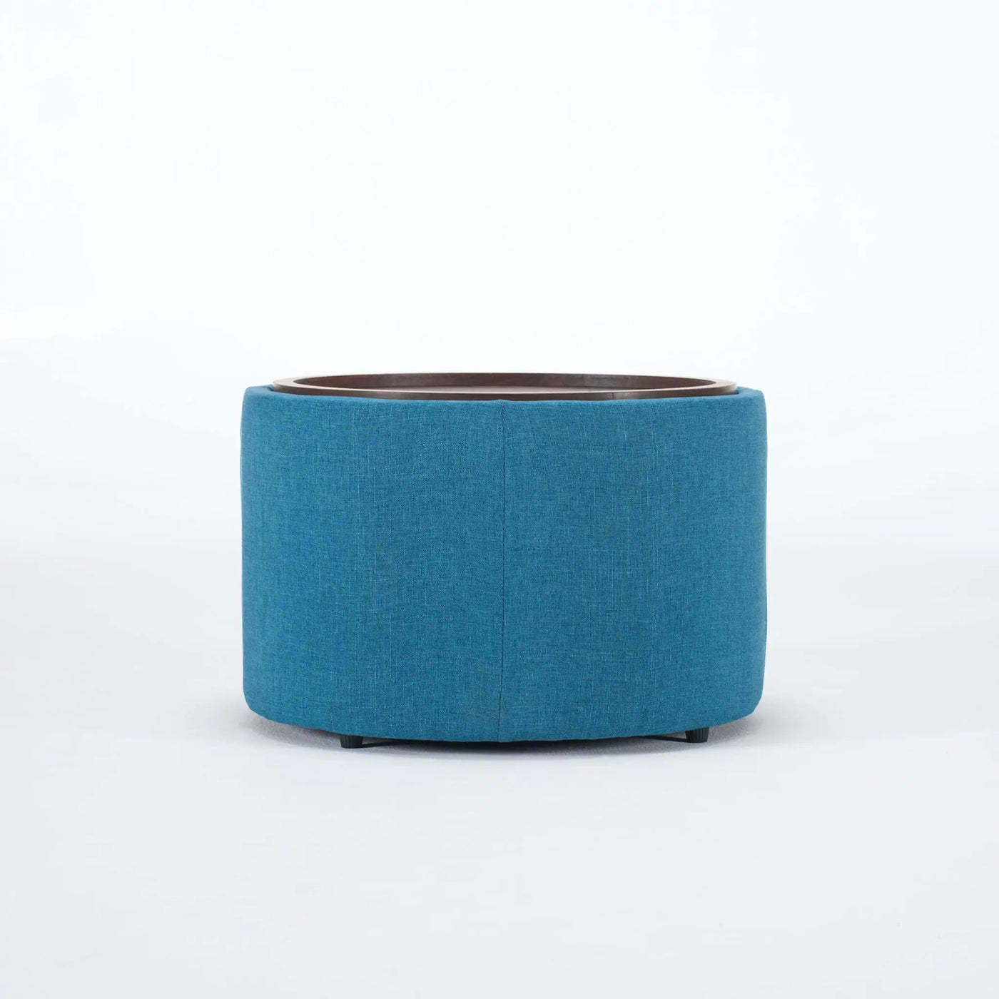 Nesting Ottomans, Round Coffee Table & Bench With Tray (Set of 2) by HouseOfZazla