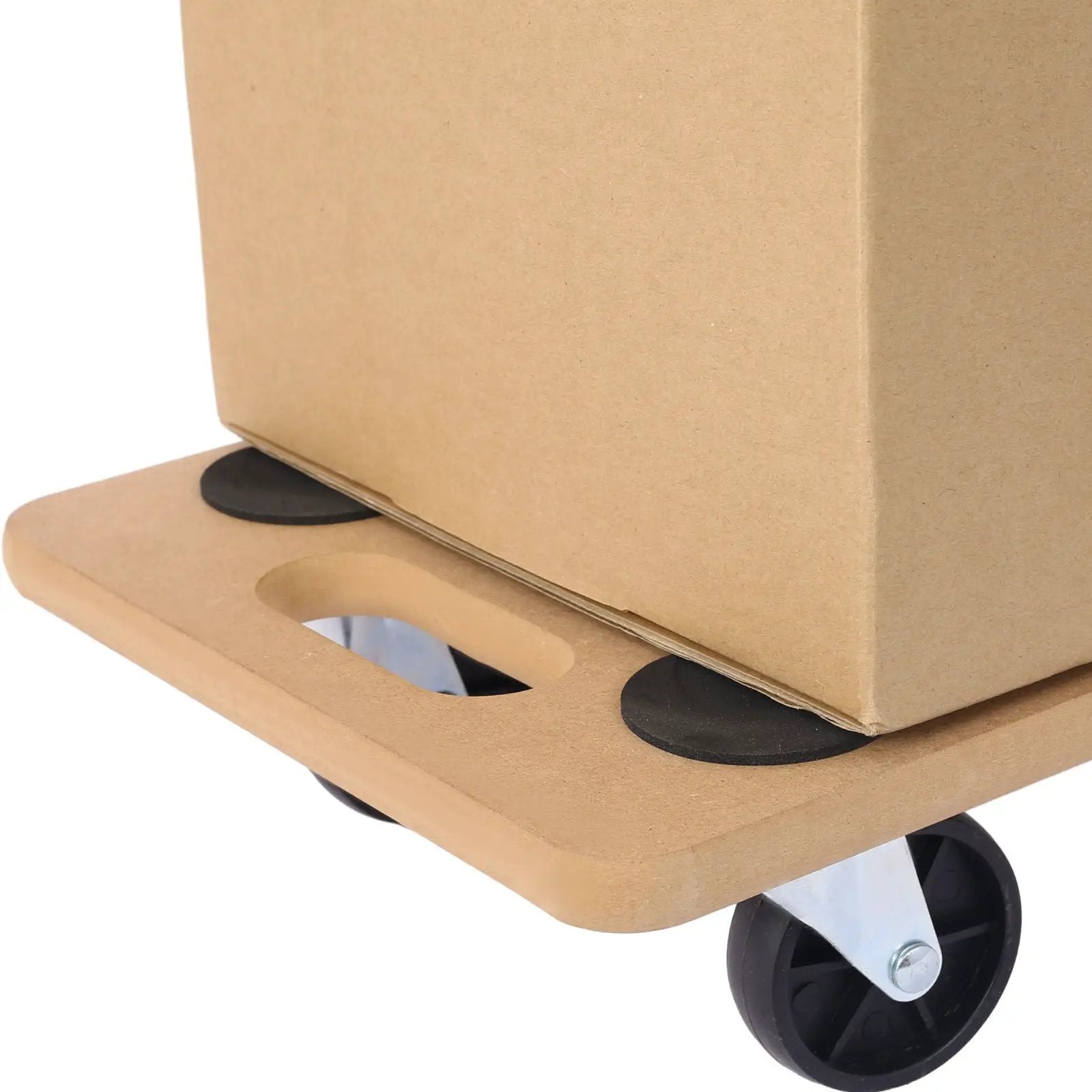 Furniture Moving Dolly, Heavy Duty Wood Rolling Mover With Wheels For Piano Couch Fridge Heavy Items, Securely Holds 500 Lbs (Set of 4) - Natural by HouseOfZazla