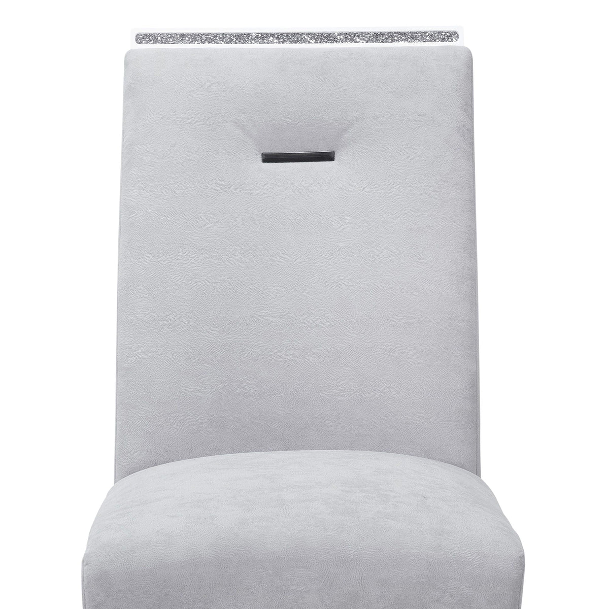 Ariya Stylish Dining Chair Set of 2 with Padded Seat - Gray or Dark Gray, photo 5 of 10