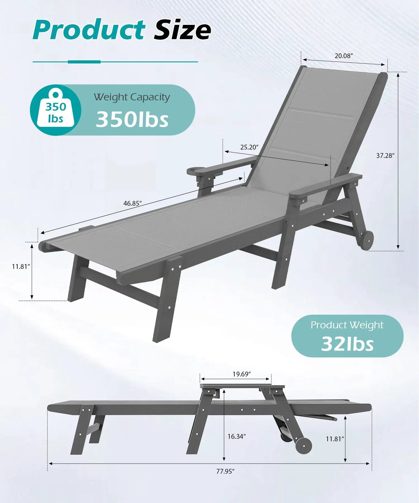 Outdoor Pool Lounge Chairs Set of 2 by HouseOfZazla