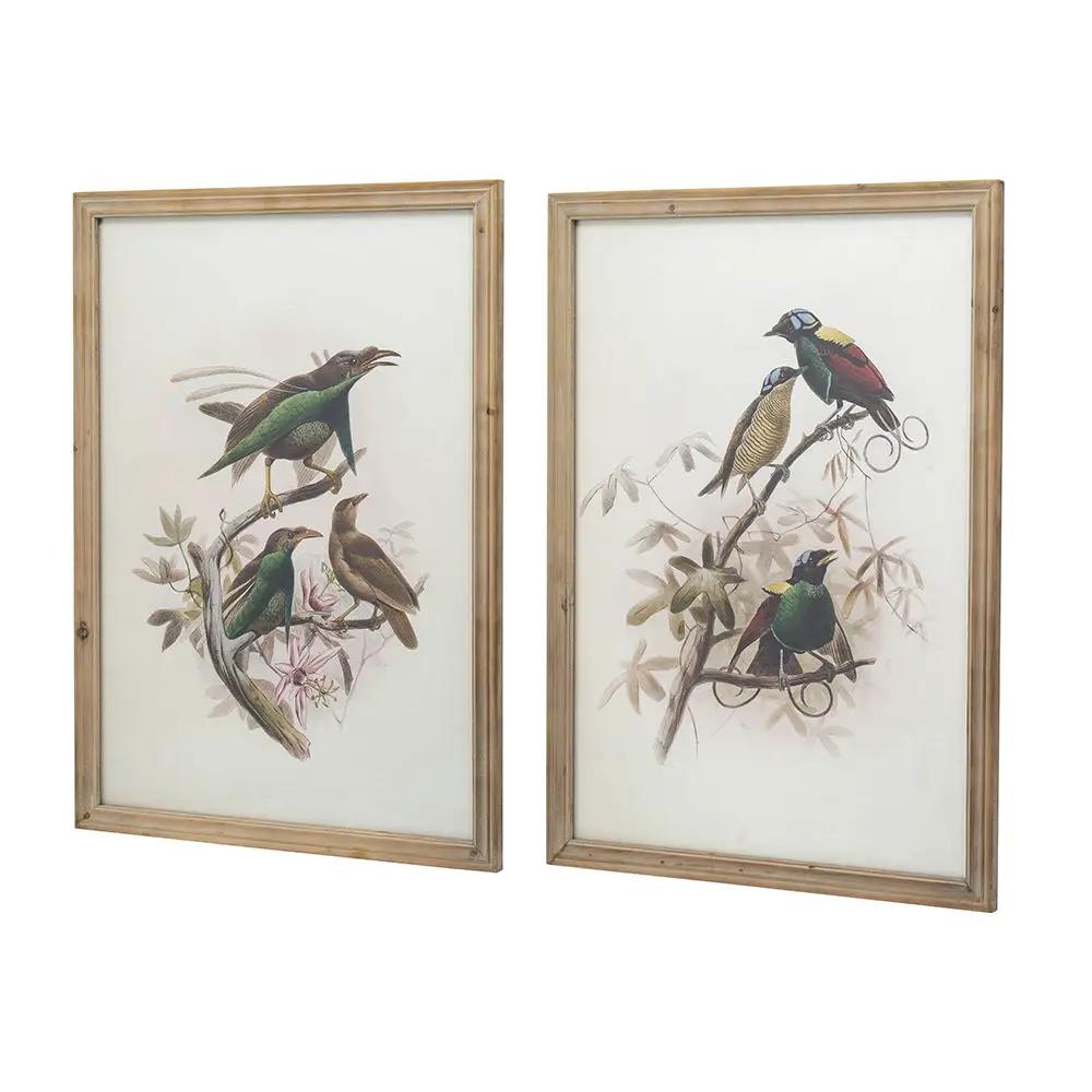 Bird Framed Print (Set of 2) - Multicolor by HouseOfZazla