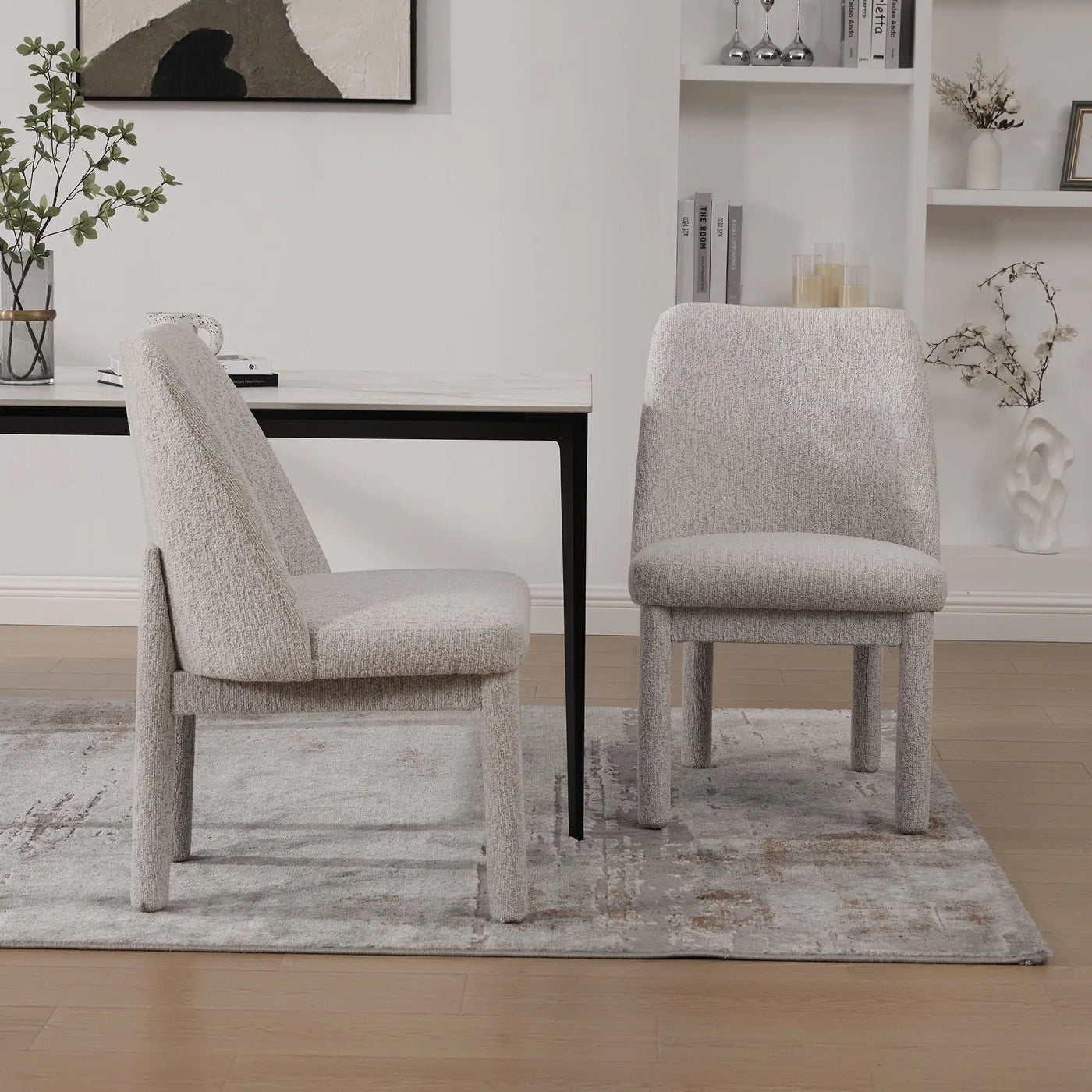 Wide Minimalist Dining Chair by HouseOfZazla