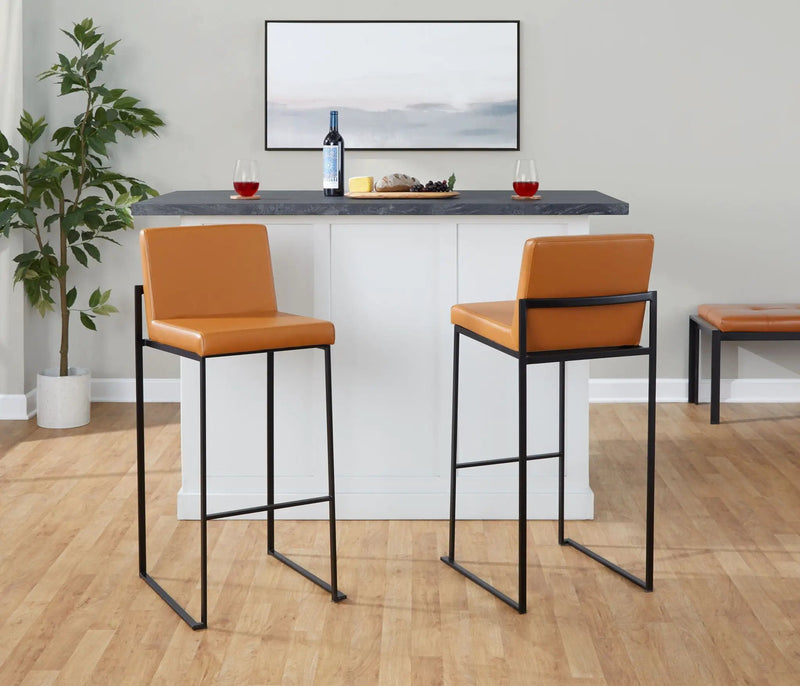 Fuji - Contemporary High Back Barstool Elegant Design by Unique Piece Furniture