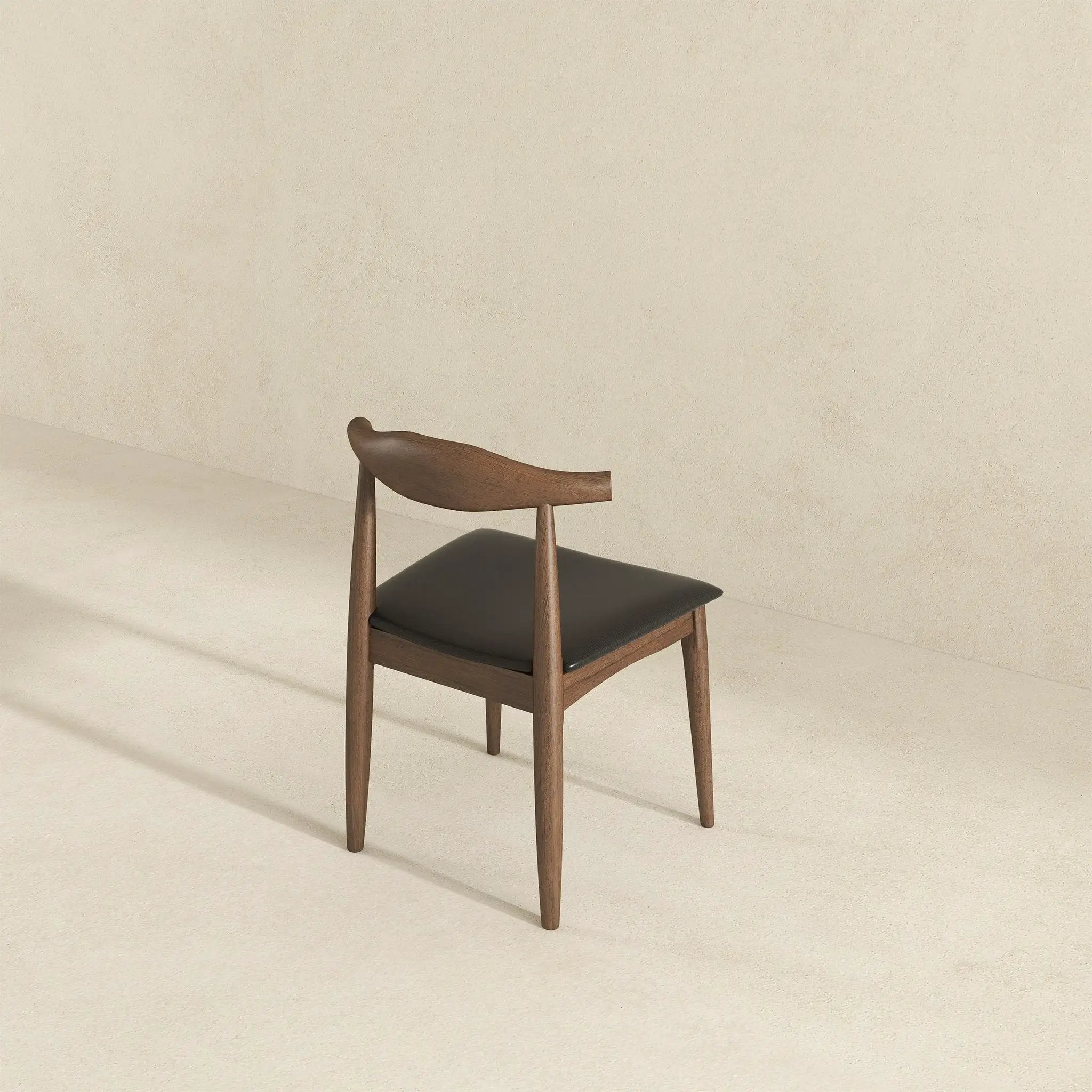 Destiny - Dining Chairs (Set of 2) - Black / Dark Brown by HouseOfZazla