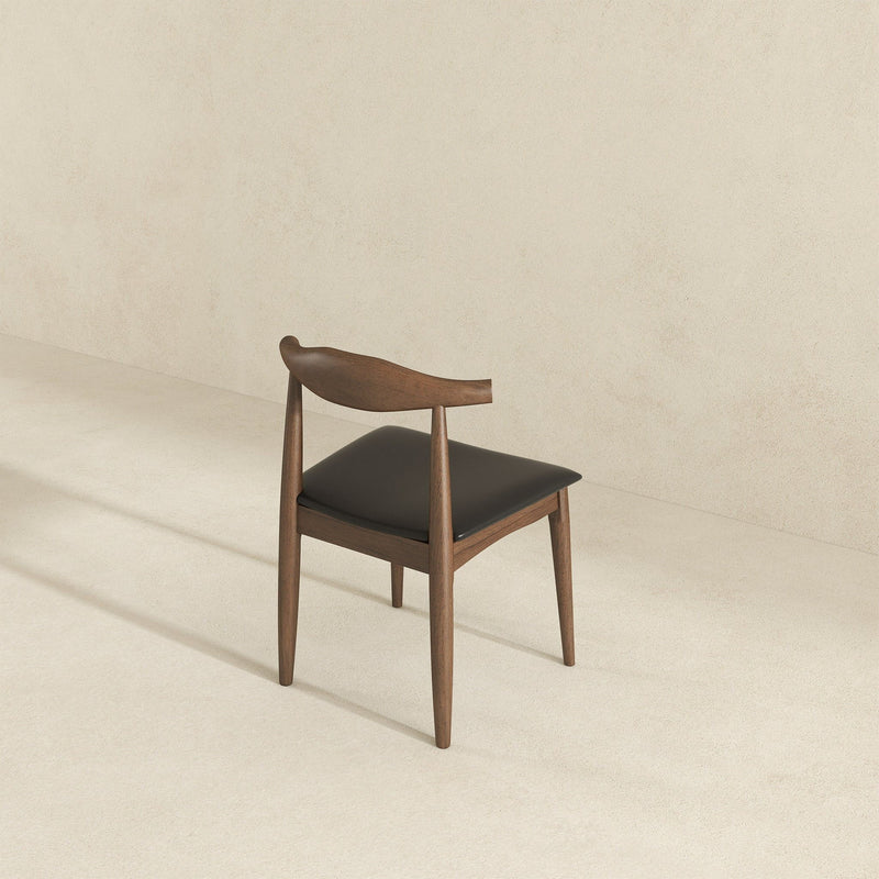 Destiny - Dining Chairs (Set of 2) - Black / Dark Brown by HouseOfZazla
