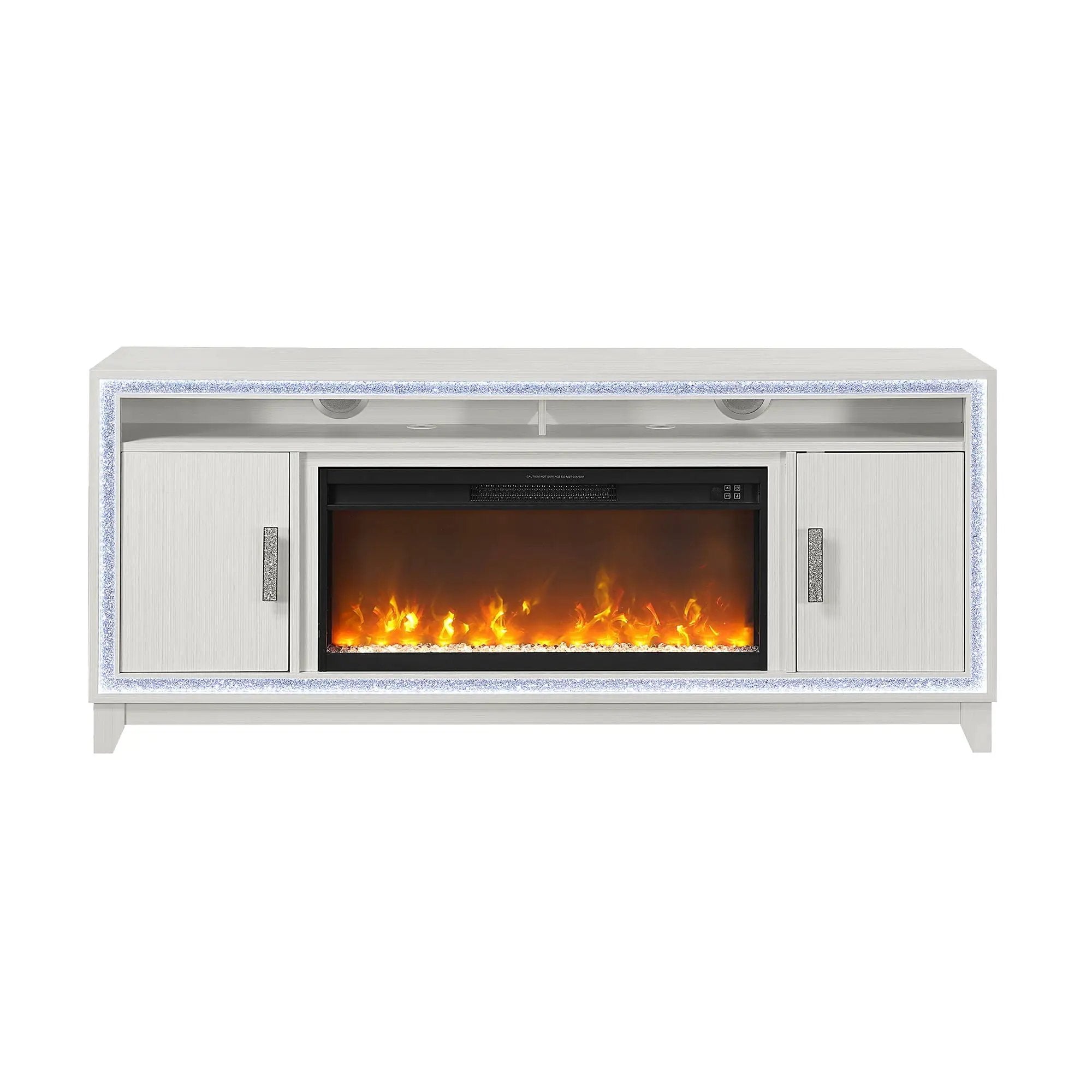 Almera - Fireplace With Adjustable Temperature And LED Options by Unique Piece Furniture
