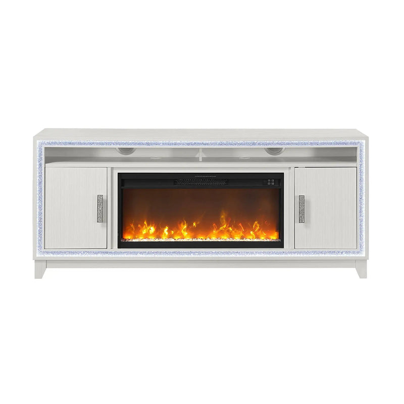 Almera - Fireplace With Adjustable Temperature And LED Options by HouseOfZazla