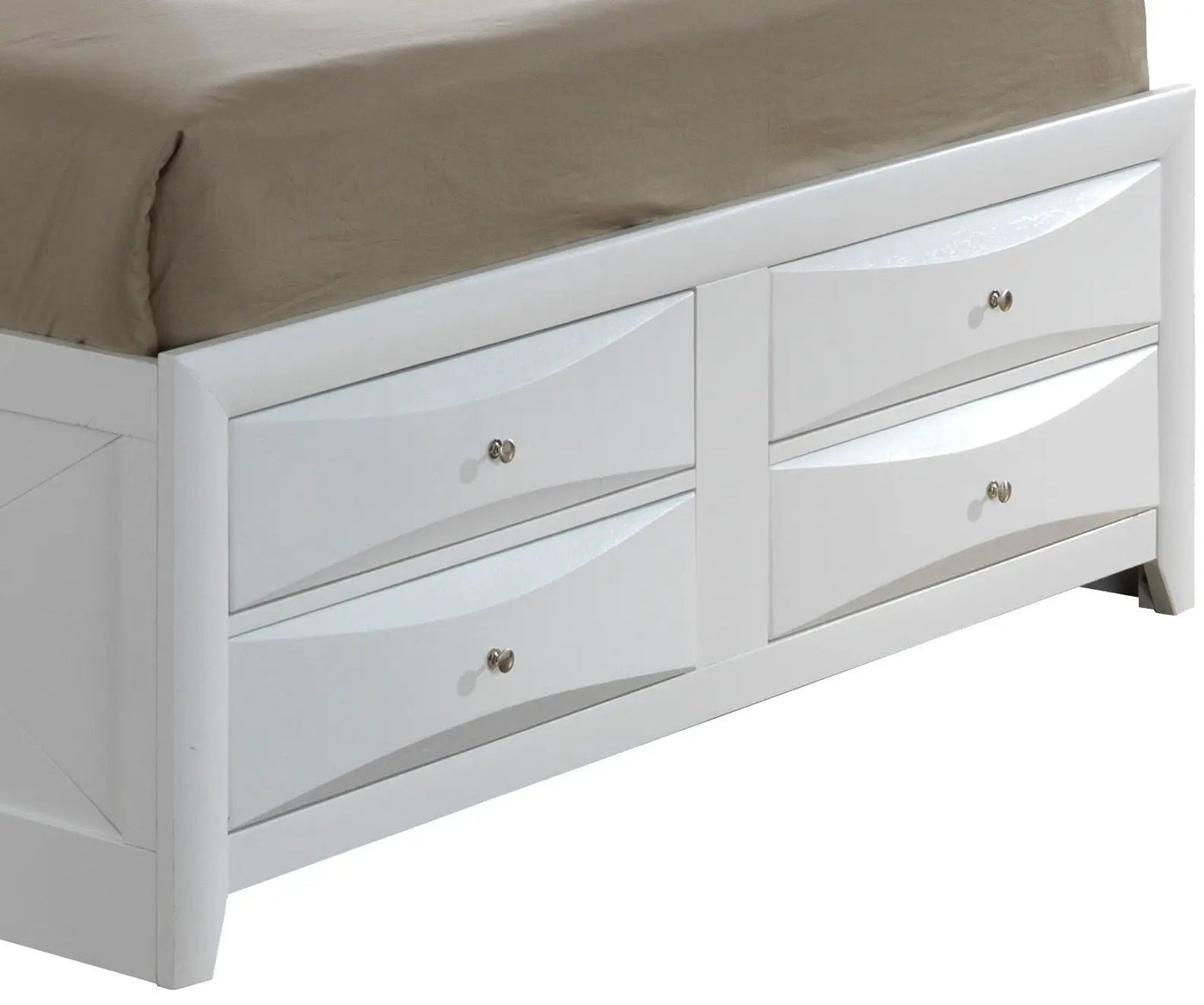 Modern Design Storage Bed With Bookcase Headboard by HouseOfZazla