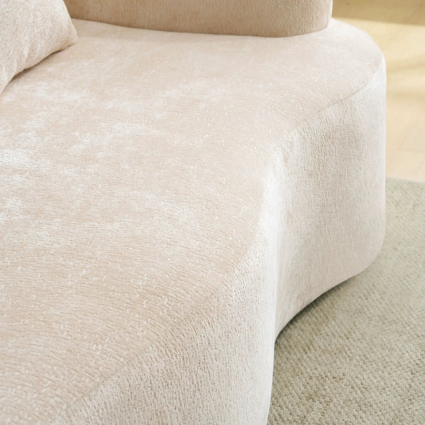 Modular L-Shape Sectional Sofa With Curved Chaise by HouseOfZazla