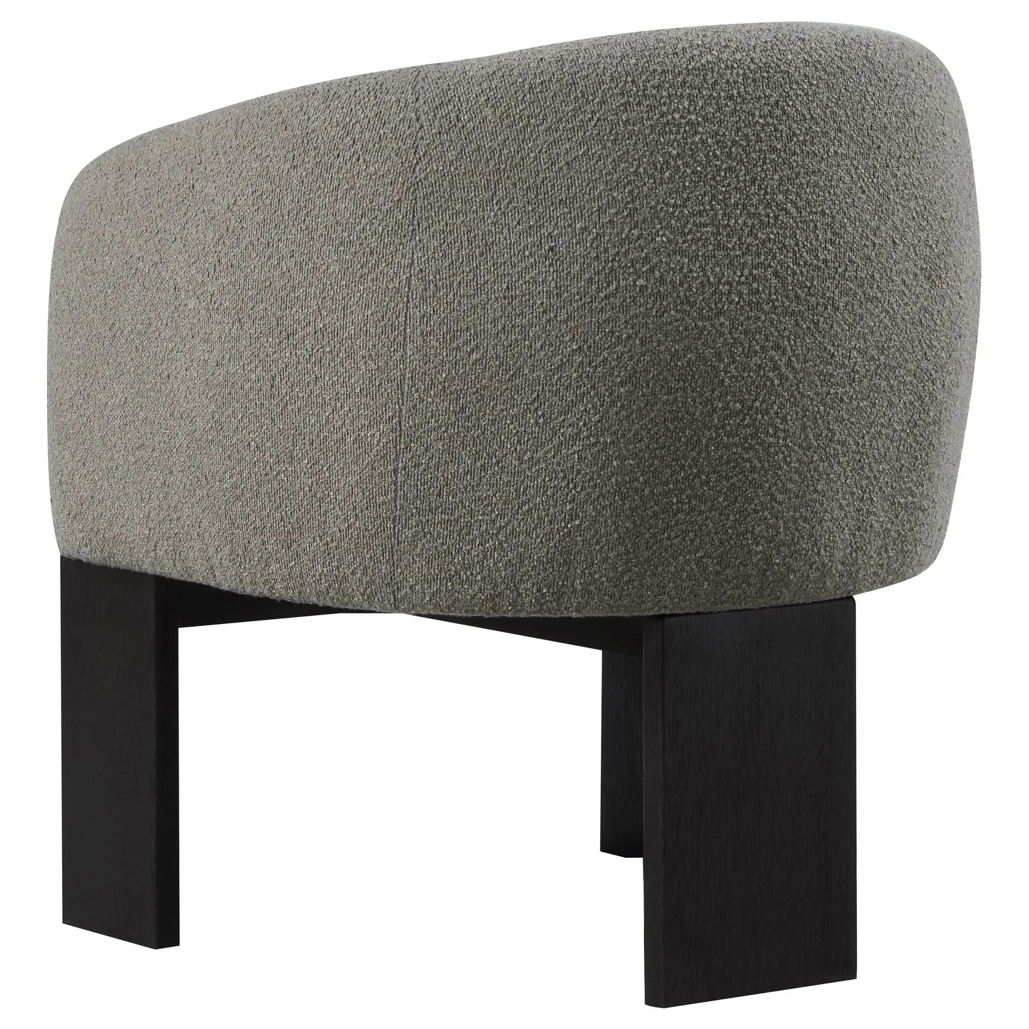 Valdez Boucle Upholstered Barrel Back Accent Chair Brown by Unique Piece Furniture