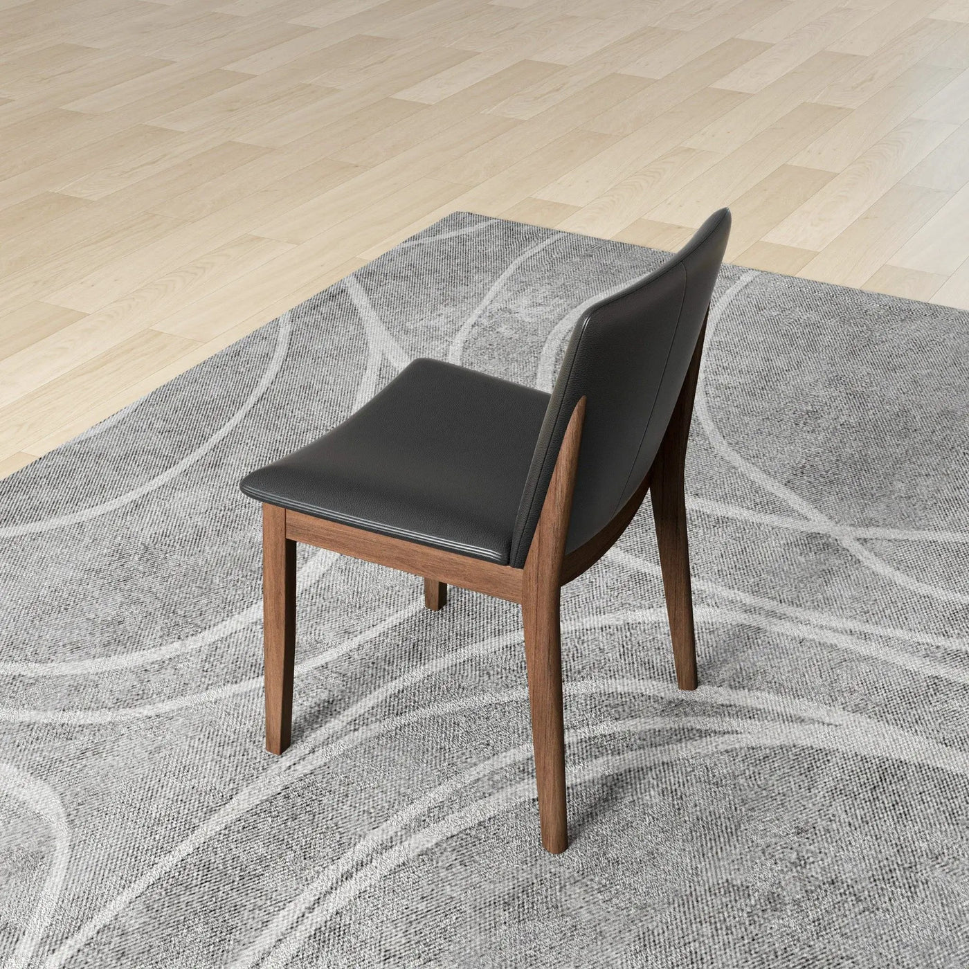 Laura - Mid-Century Modern Solid Wood Dining Chair (Set of 2) by HouseOfZazla