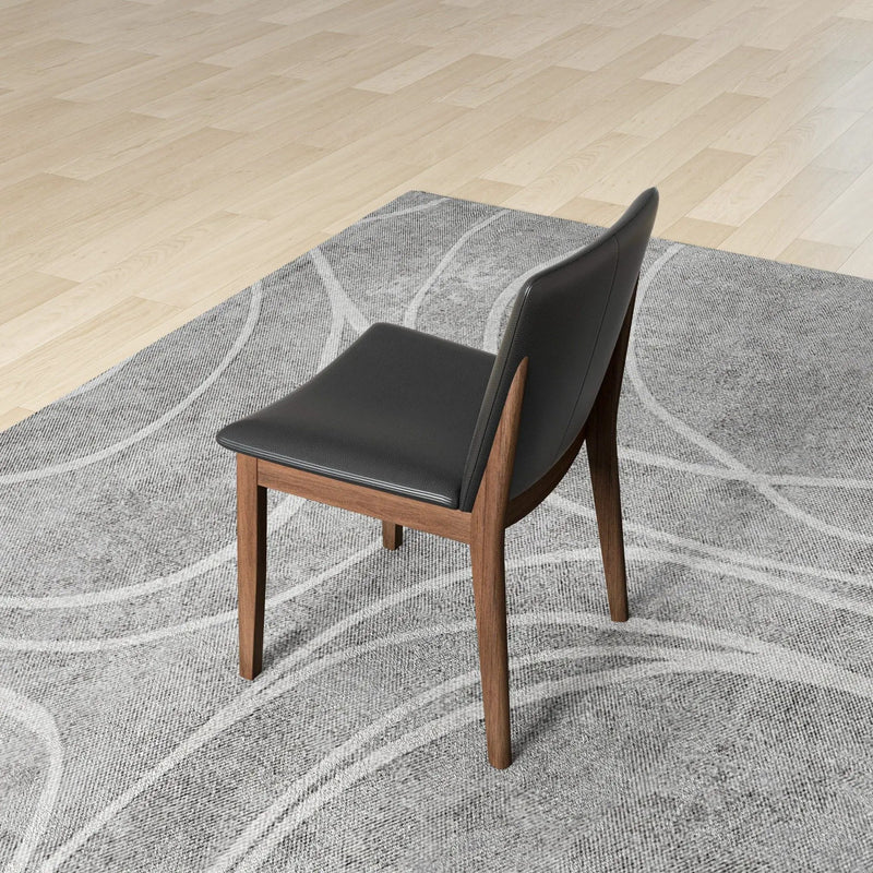 Laura - Mid-Century Modern Solid Wood Dining Chair (Set of 2) by HouseOfZazla