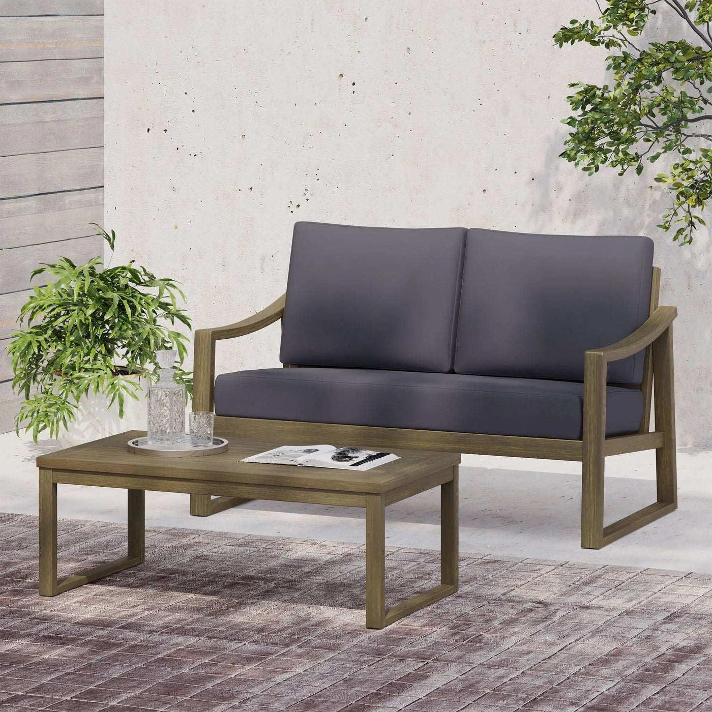 Samwell Coffee Table & Loveseat Set by HouseOfZazla