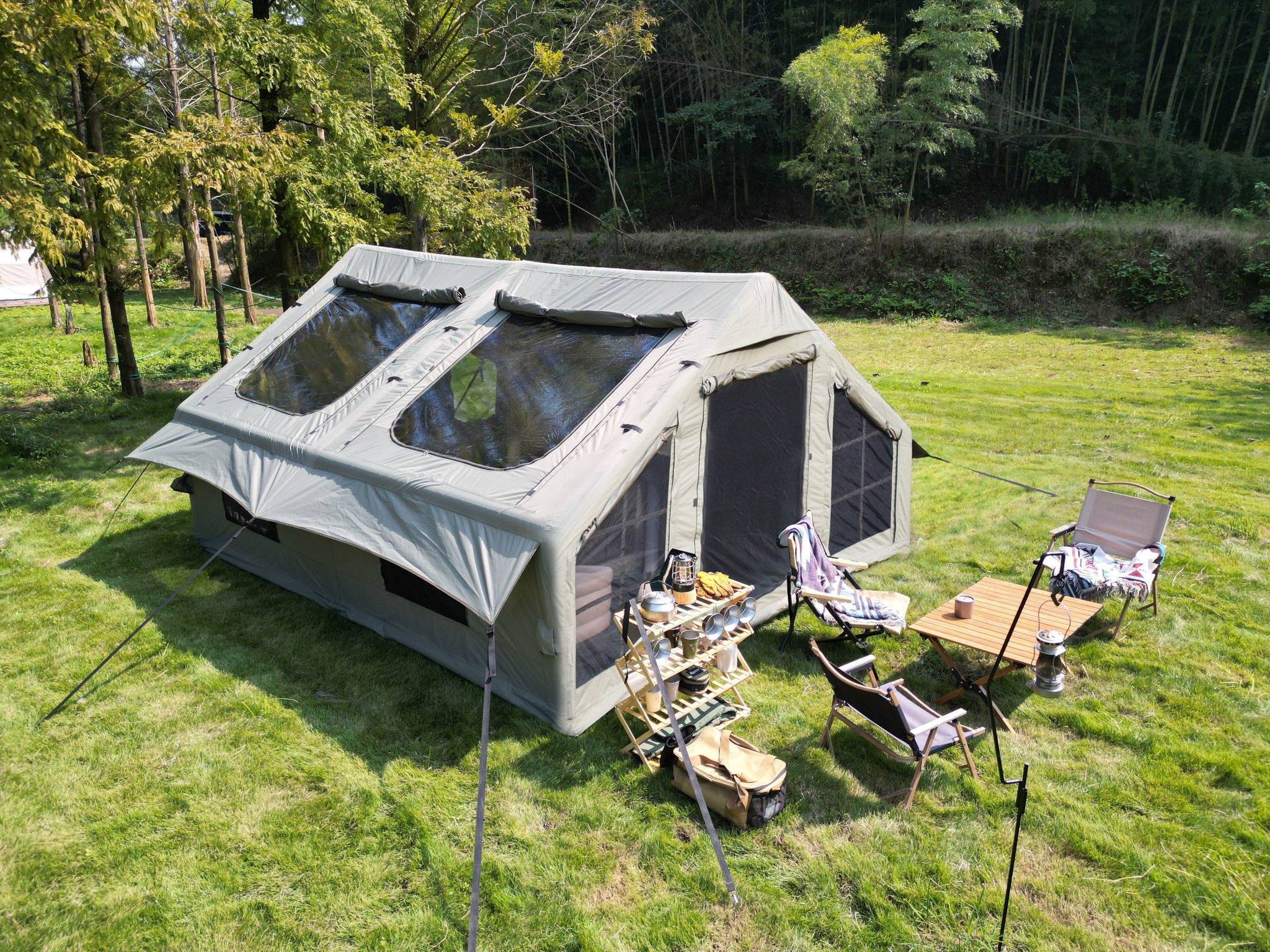 9.8 x 13ft Inflatable Camping Tent with Hand Pump by HouseOfZazla
